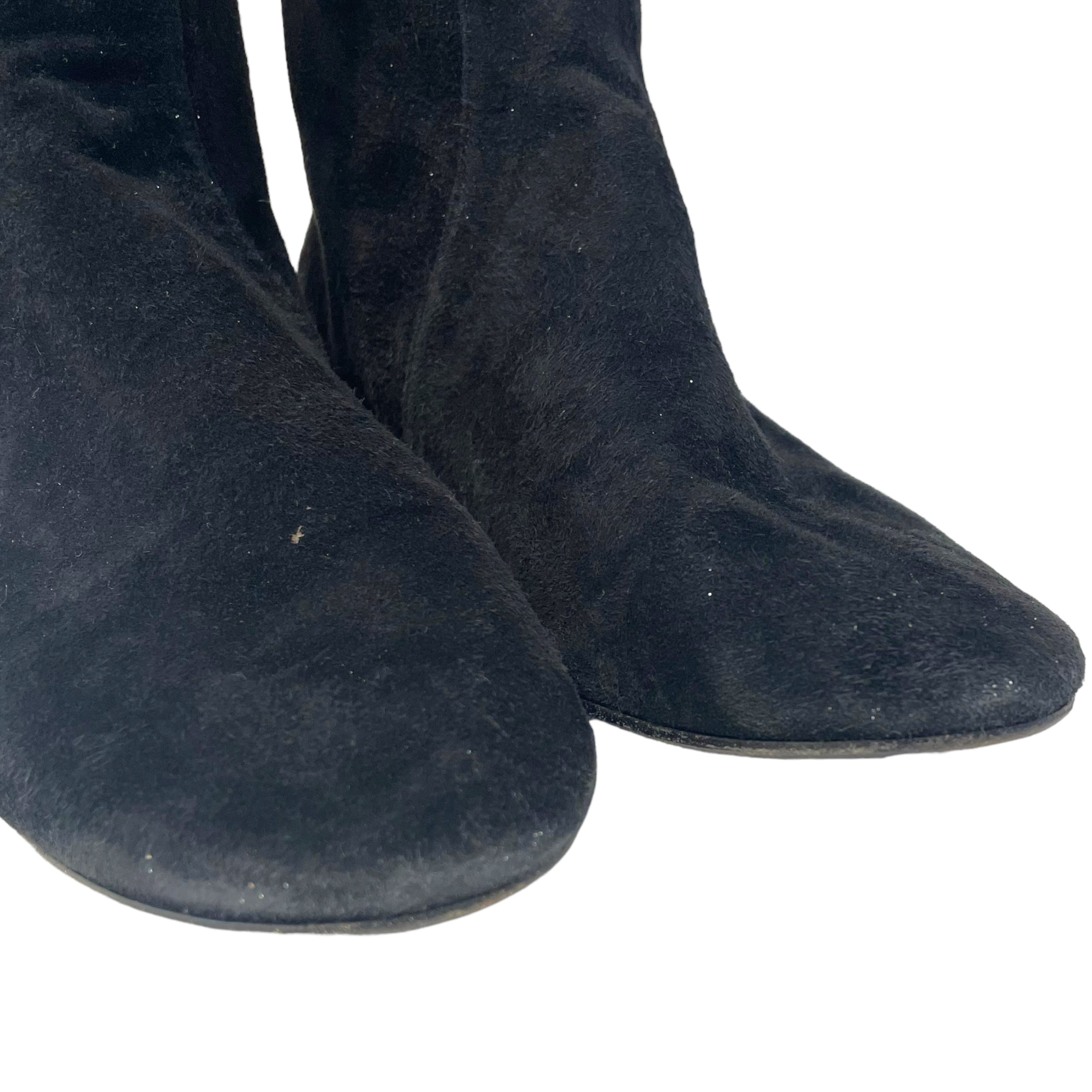 ISABEL MARANT ETOILE/Ankle Boots/EU 38/Suede/BLK/ view 4