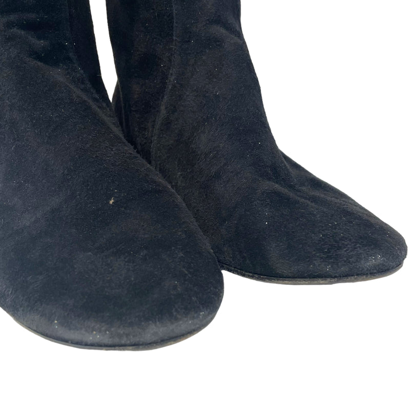 ISABEL MARANT ETOILE/Ankle Boots/EU 38/Suede/BLK/