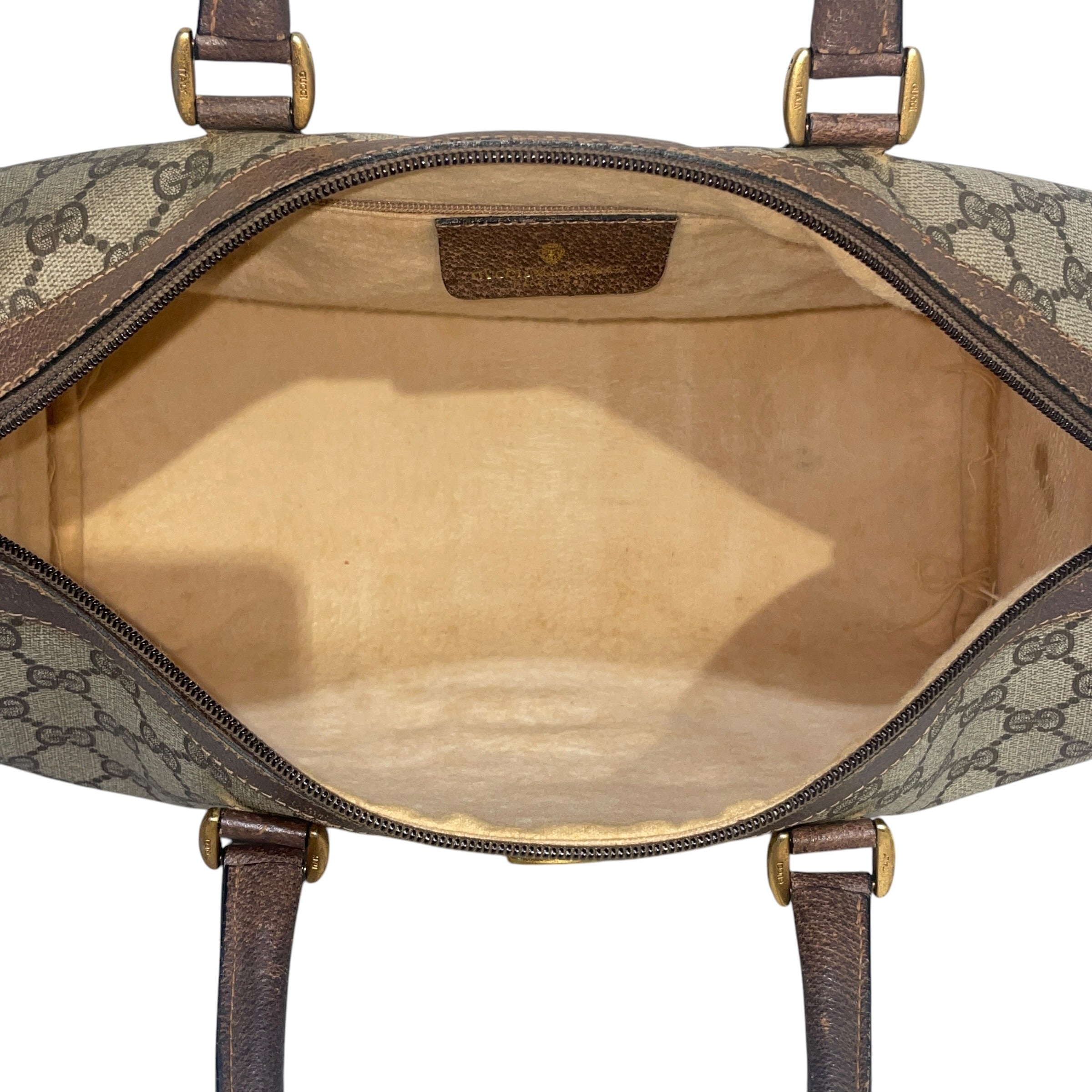 GUCCI/Boston Bag/Monogram/Leather/BRW/GG Monogram view 4