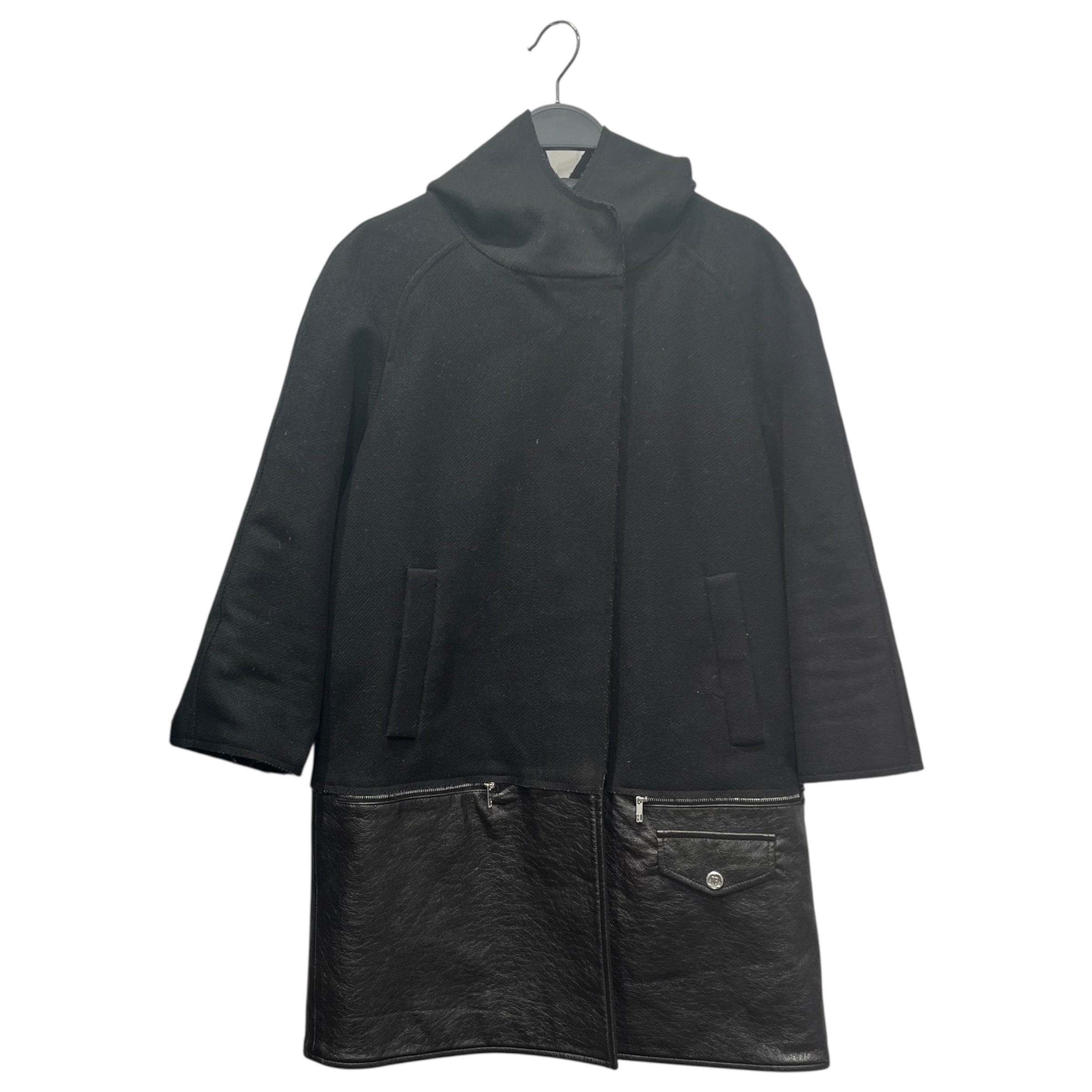 DIRK BIKKEMBERGS/Coat/40/Wool/BLK/ view 1