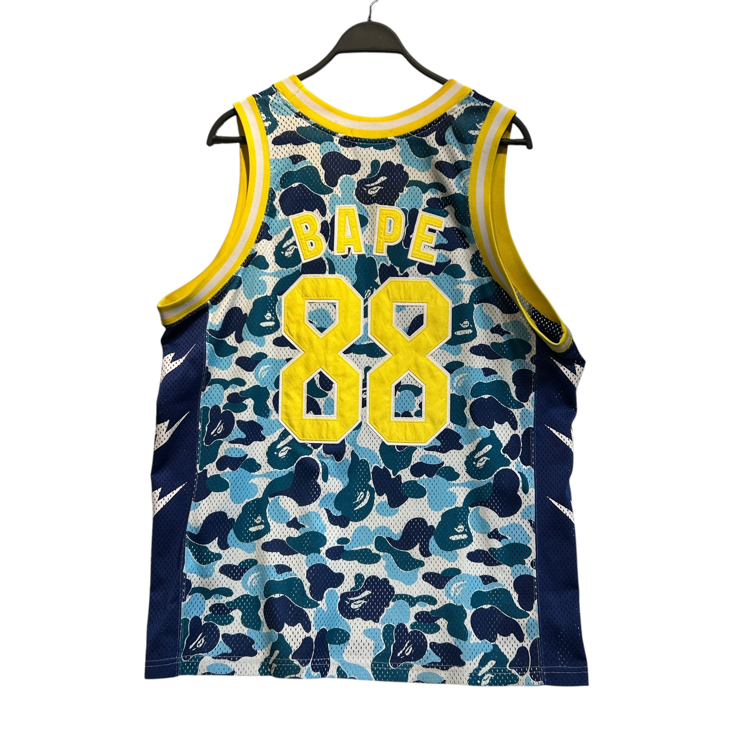 A BATHING APE/Tank Top/XXL/Cotton/BLU/Camouflage/BAPE 88 view 2