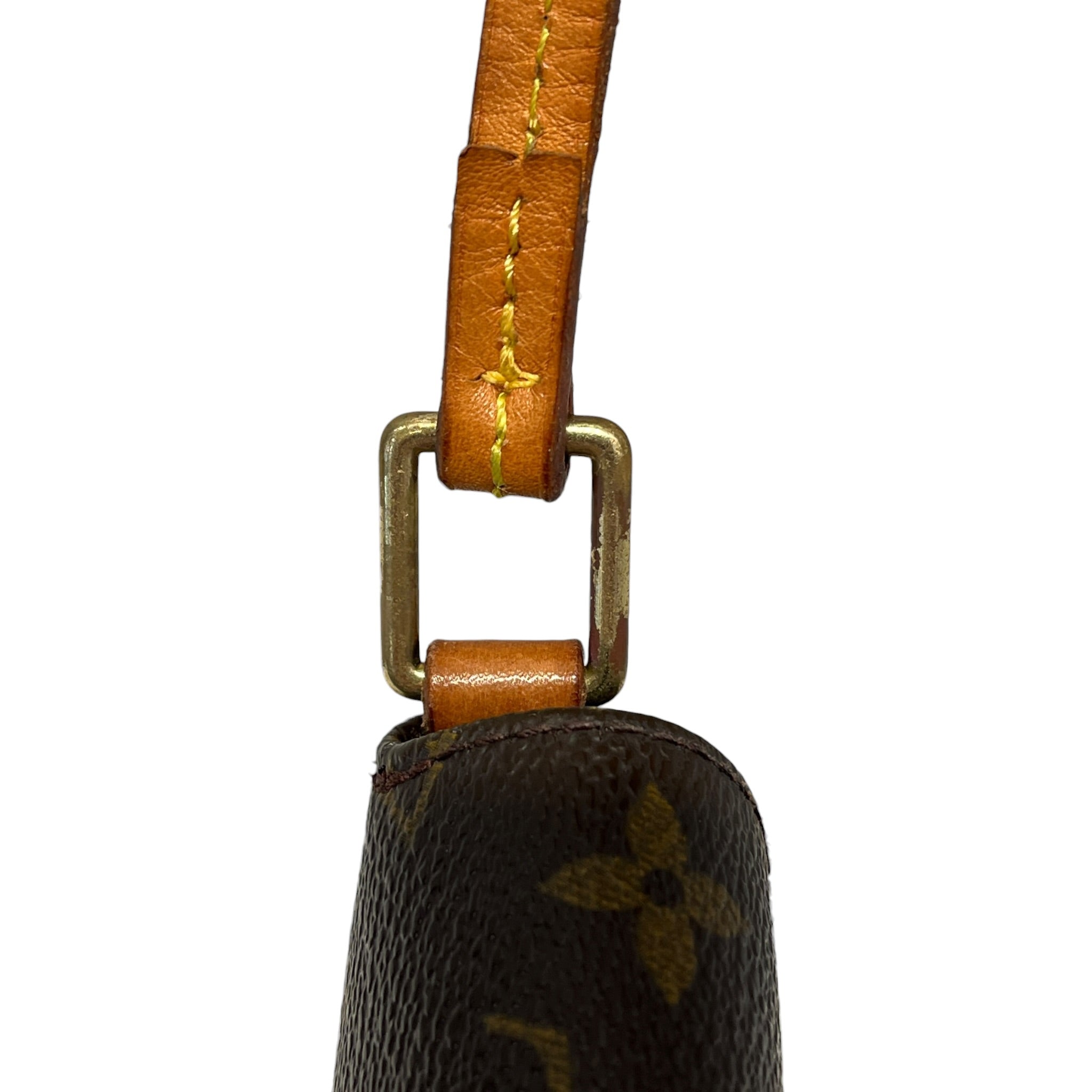 LOUIS VUITTON/Cross Body Bag/Monogram/Leather/BRW/MUSETTE TANGO/THIN STRAP view 9
