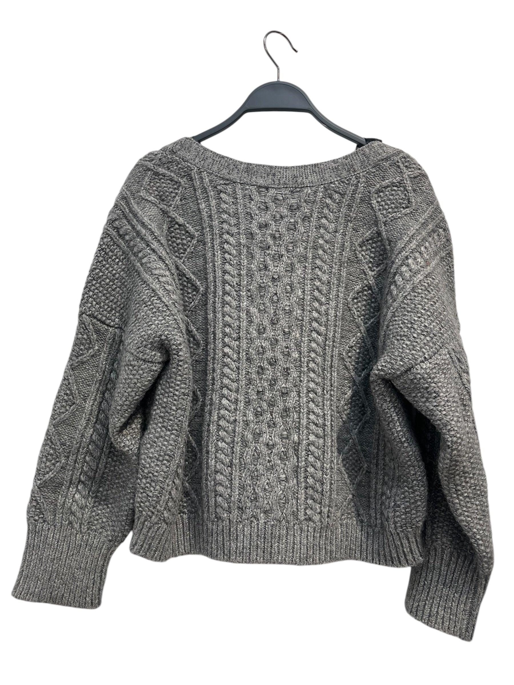 RED VALENTINO/Cardigan/XL/Acrylic/GRY/OFF SHOULDER BOW DETAILS view 2