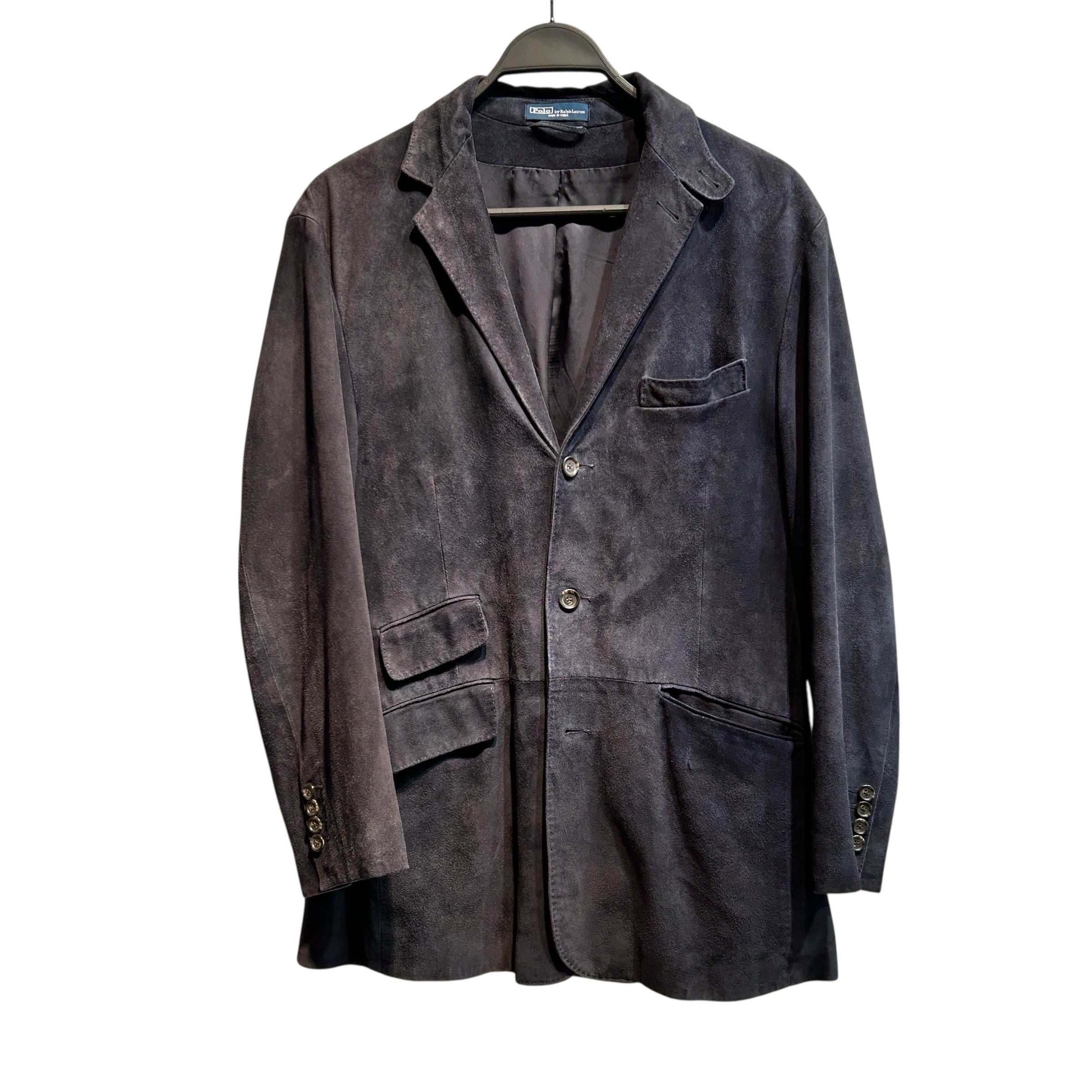 POLO RALPH LAUREN/Tailored Jkt/M/Suede/NVY/4 Pockets view 1