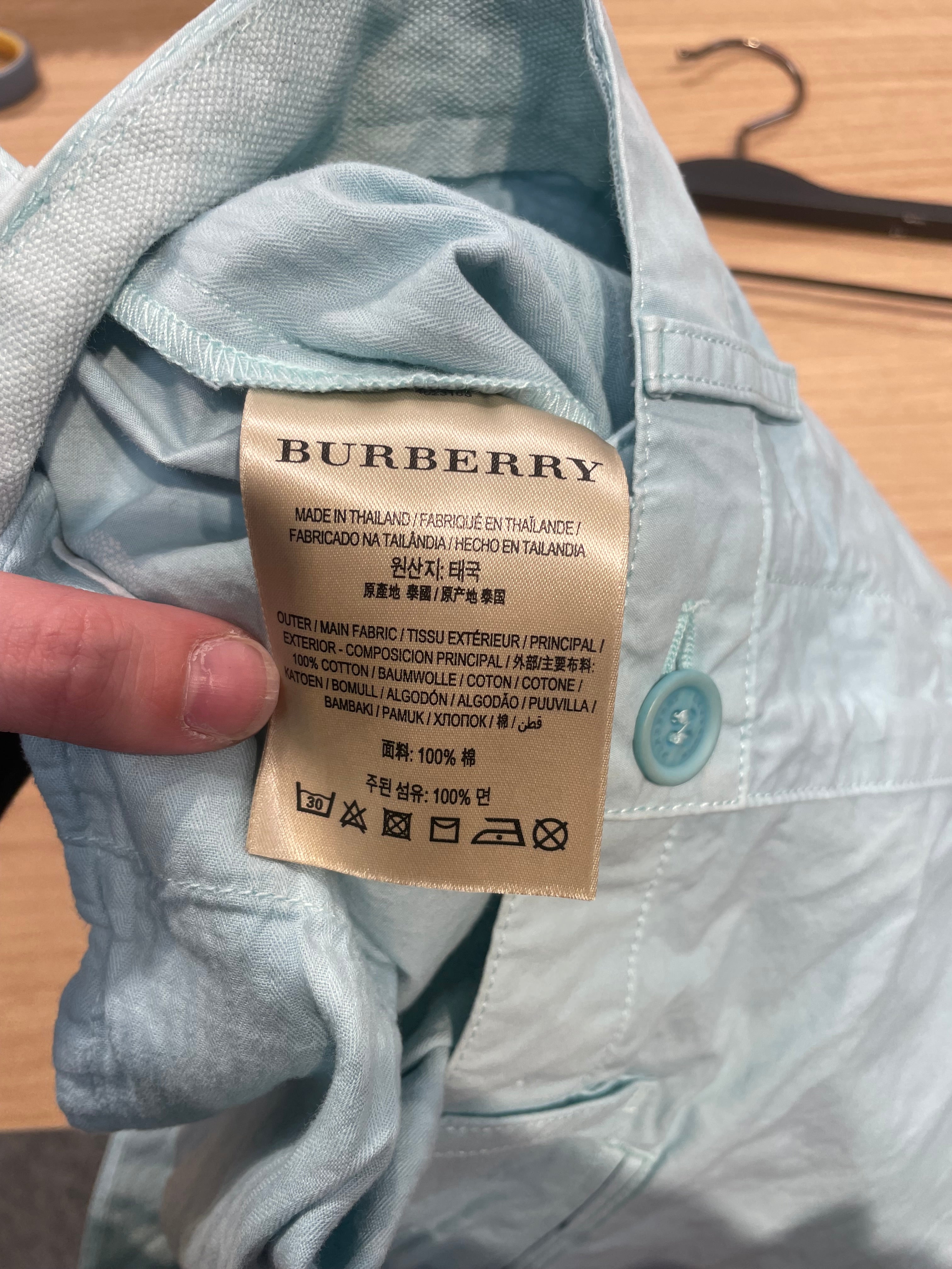 BURBERRY BRIT/Shorts/30/Acrylic/BLU/ view 4
