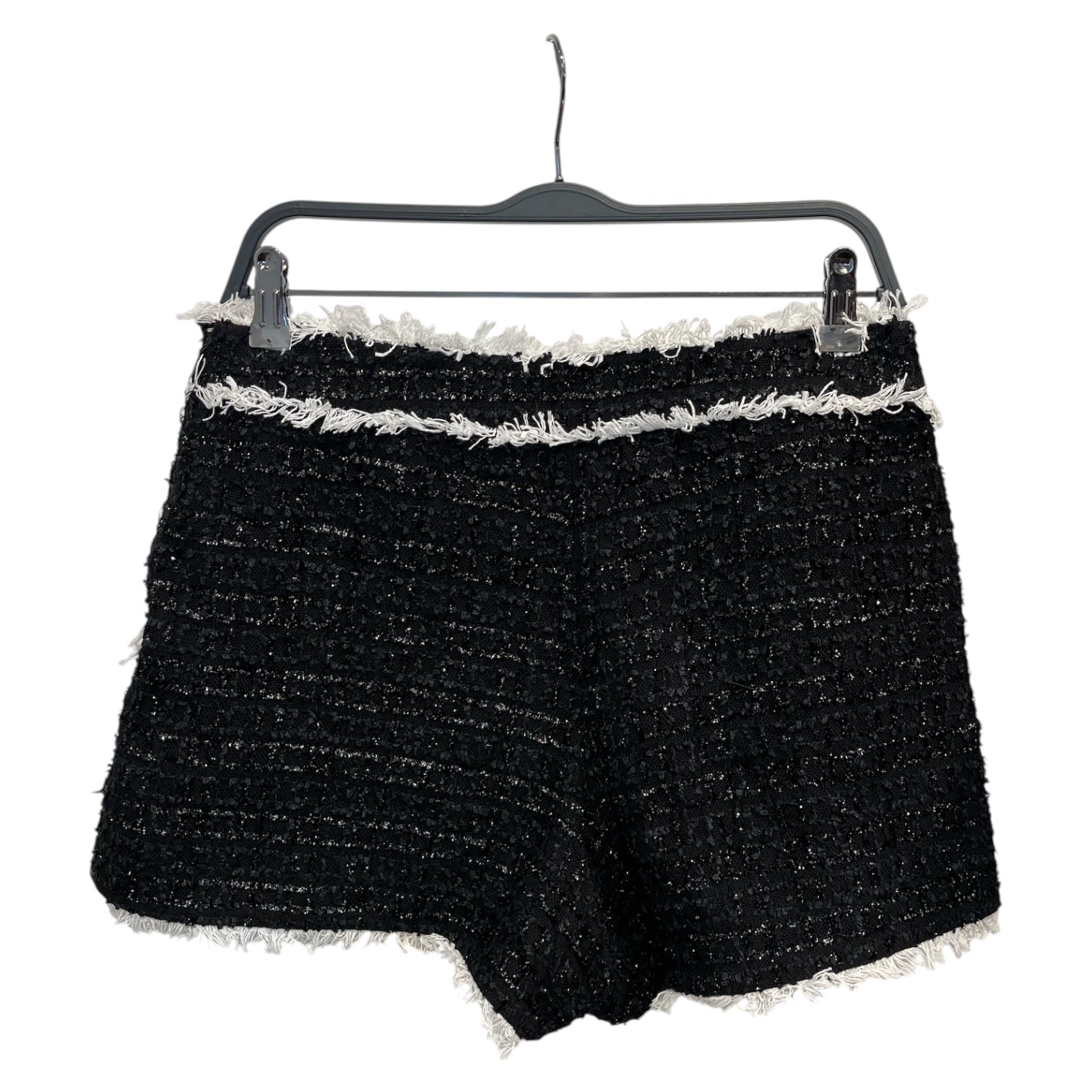 BALMAIN/Shorts/40/Cotton/BLK/TWEED SHORTS view 2