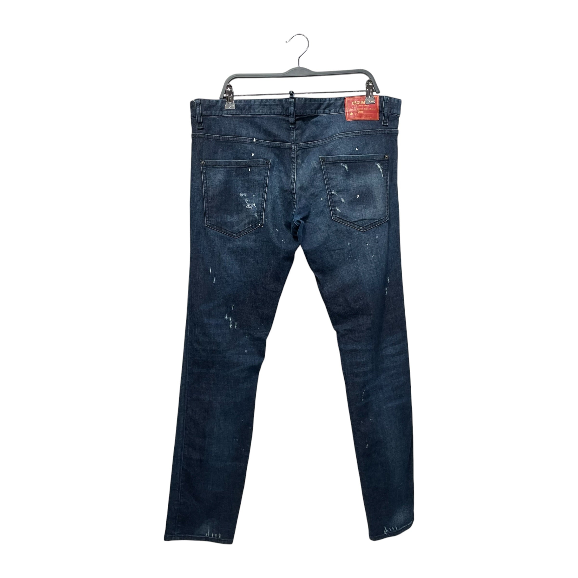 DSQUARED2/Skinny Pants/56/Cotton/NVY/EXTERNAL FRONT ZIP W REPAIRS view 2