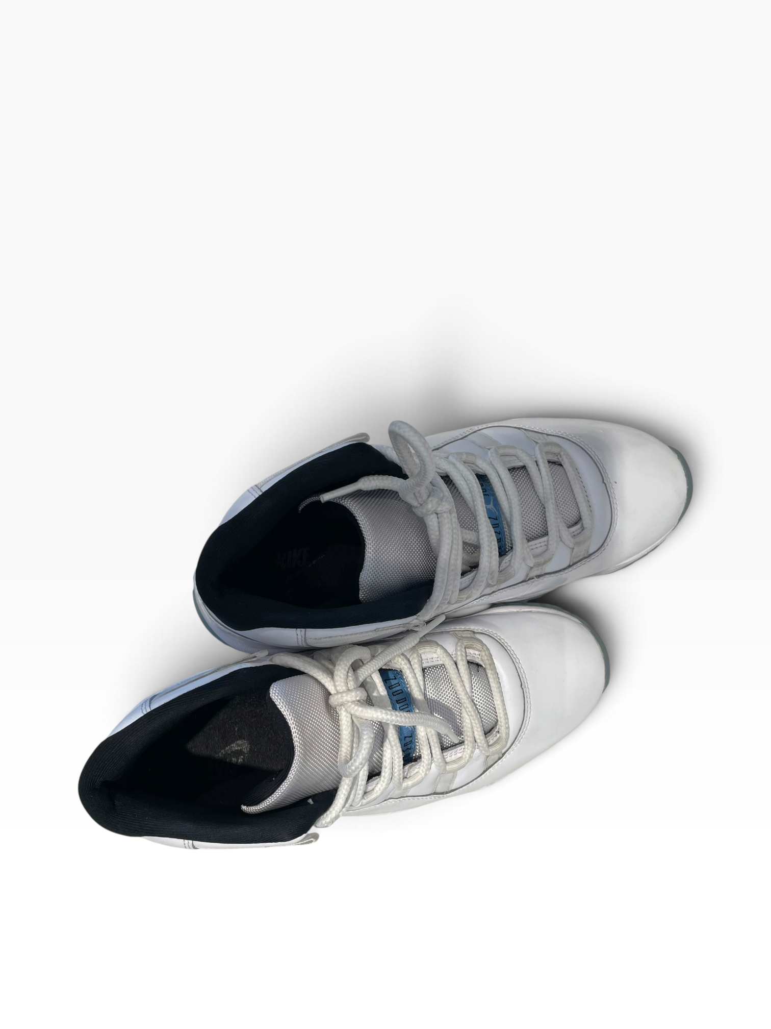 NIKE/Hi-Sneakers/US 9.5/Leather/WHT/JORDAN 11 RETRO LEGEND BLUE view 3
