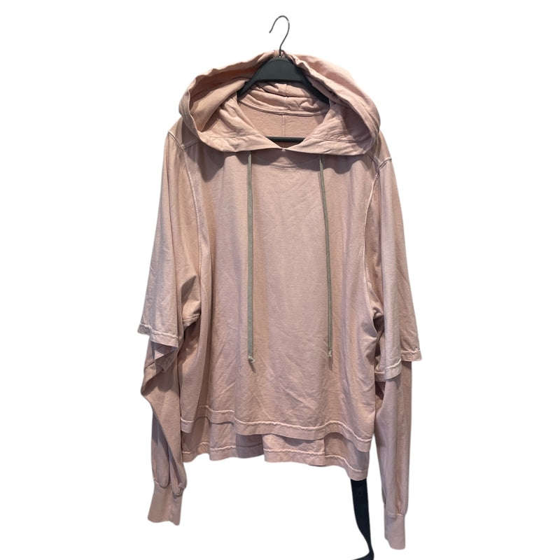 RICK OWENS DRKSHDW/Hoodie/S/Cotton/PNK/HUSTLER HOODIE