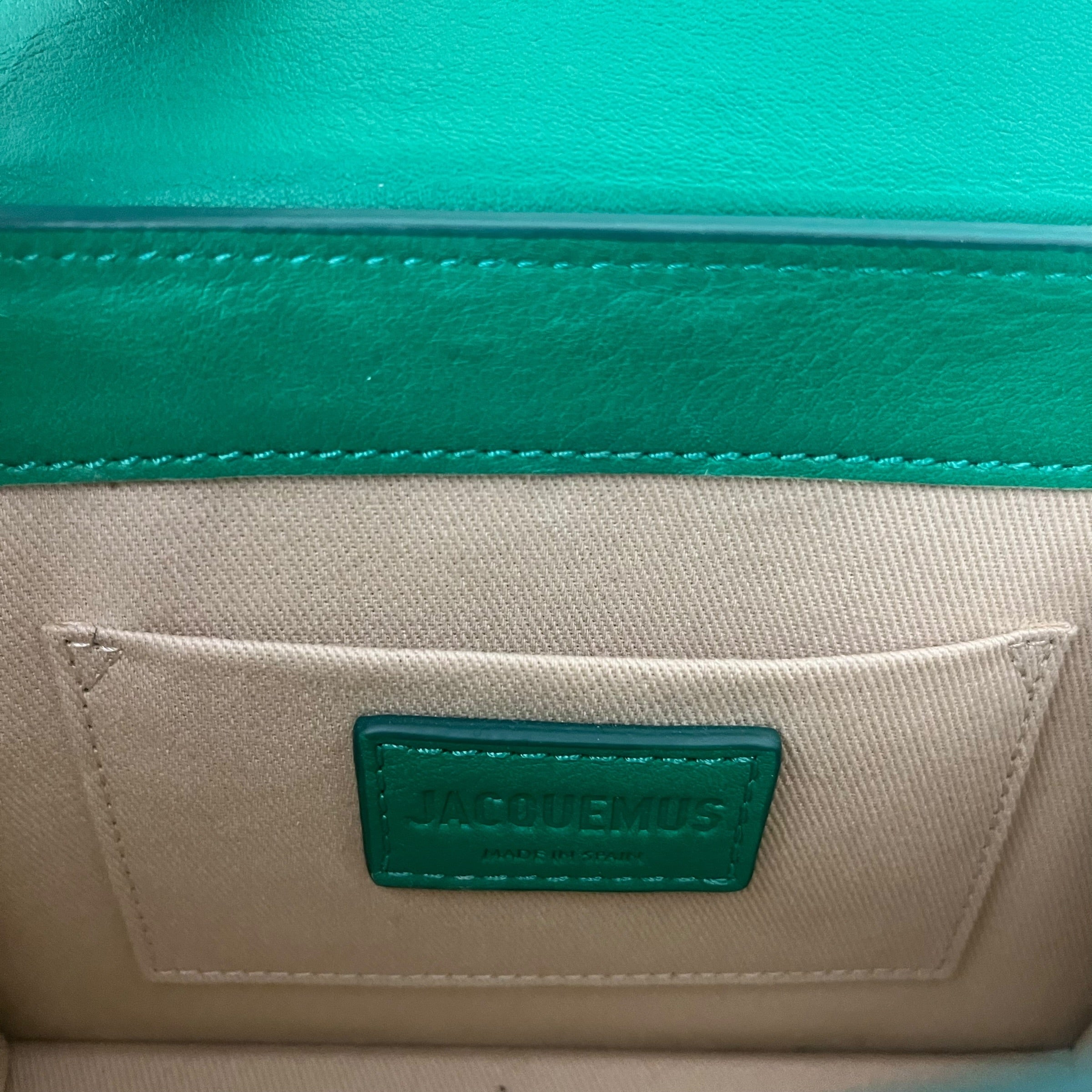 JACQUEMUS/Hand Bag/Leather/GRN/Le Chiquito Mini view 3