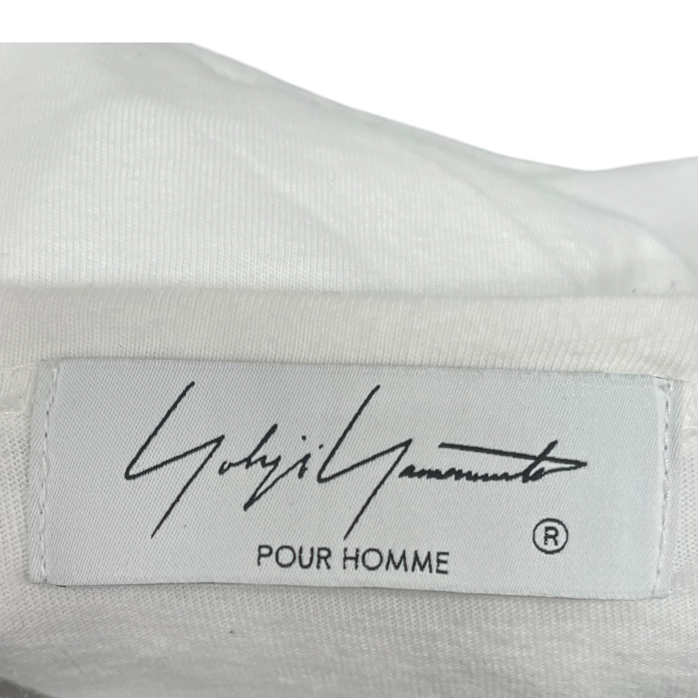 yohji yamamoto POUR HOMME/LS T-Shirt/3/Cotton/WHT/ view 3