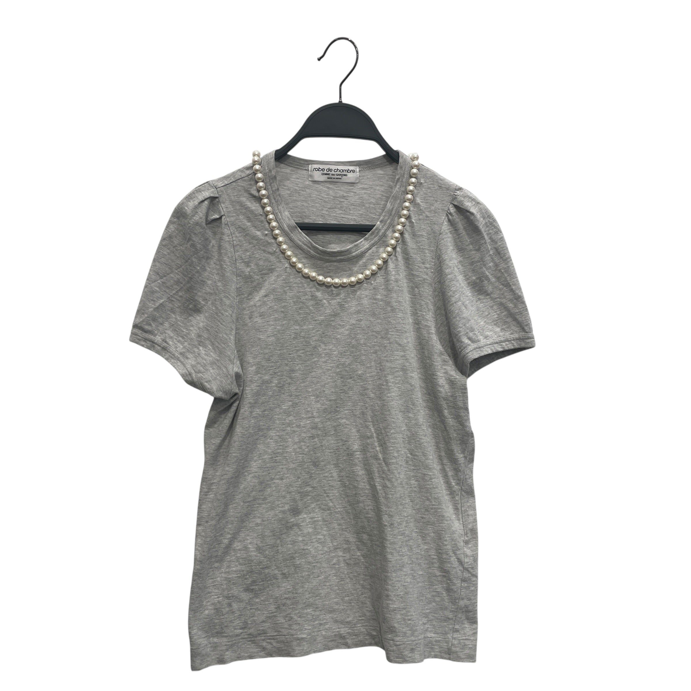 robe de chambre COMME des GARCONS/T-Shirt/Cotton/GRY/PEARL NECKLACE view 1