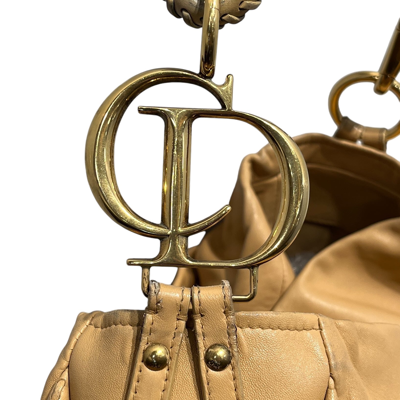 Christian Dior/Bag/Leather/BEG/ view 4