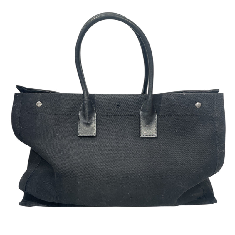 SAINT LAURENT/Tote Bag/Cotton/BLK/Rive Gauche Tote GNR4992