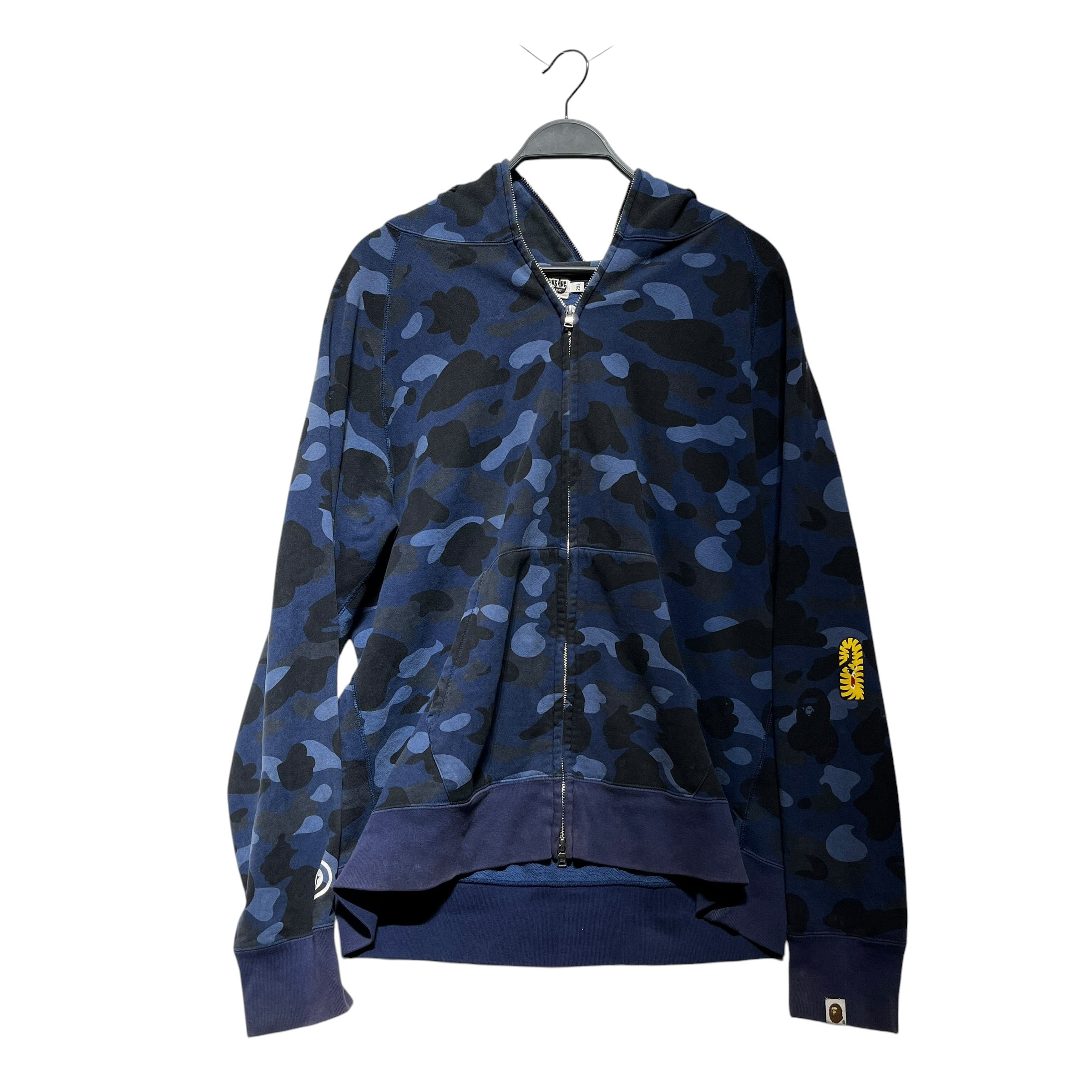 A BATHING APE/Zip Up Hoodie/XXL/Cotton/NVY/ view 1