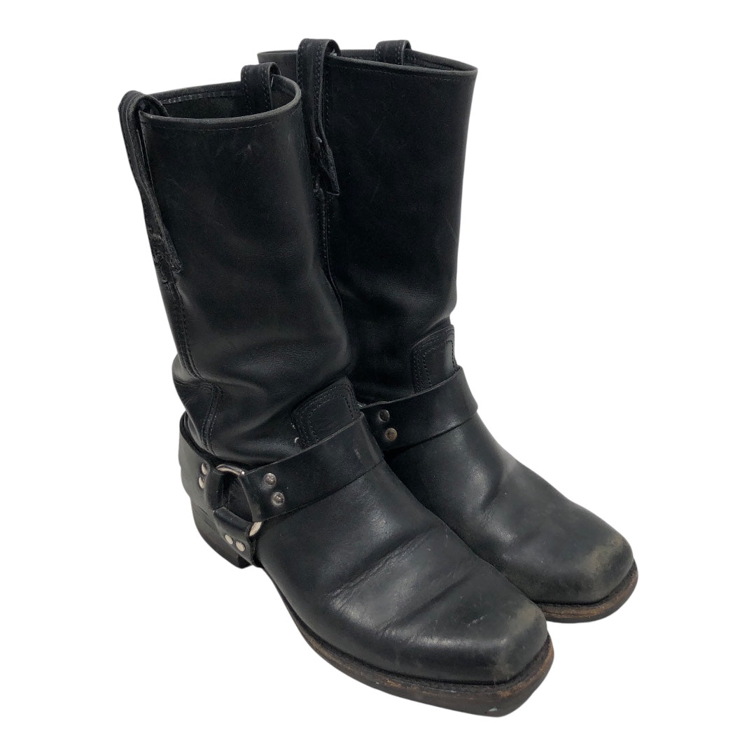 FRYE/Biker Boots/US 10/Leather/BLK/801057 700 Campus,Harness view 1