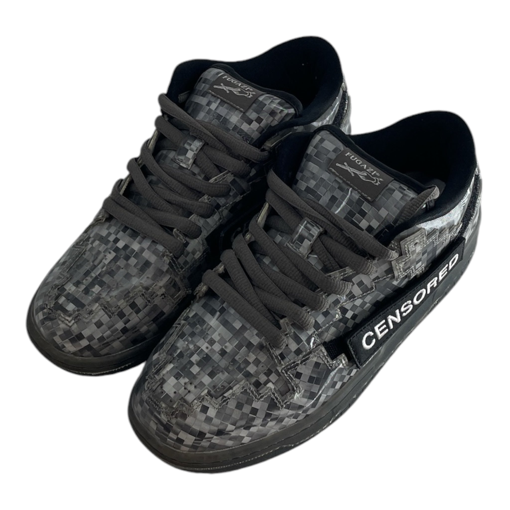 FUGAZI/Low-Sneakers/US 8/Cotton/GRY/CENSORED\ view 1