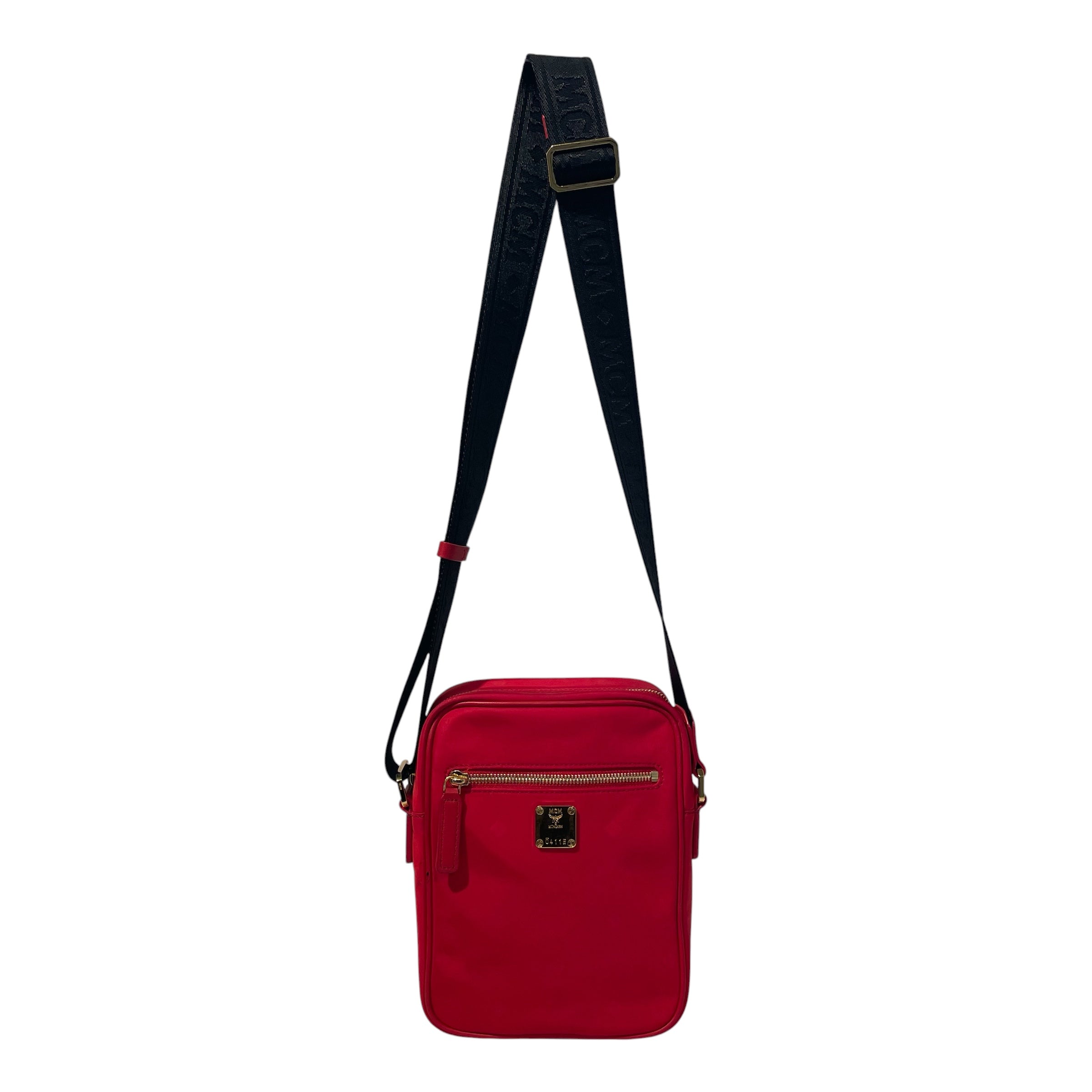 MCM/Cross Body Bag/Monogram/Nylon/RED/ view 1