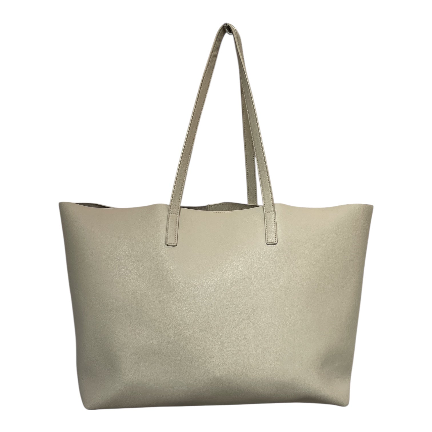 SAINT LAURENT/Tote Bag/Leather/CRM/SHOPPING TOTE view 2