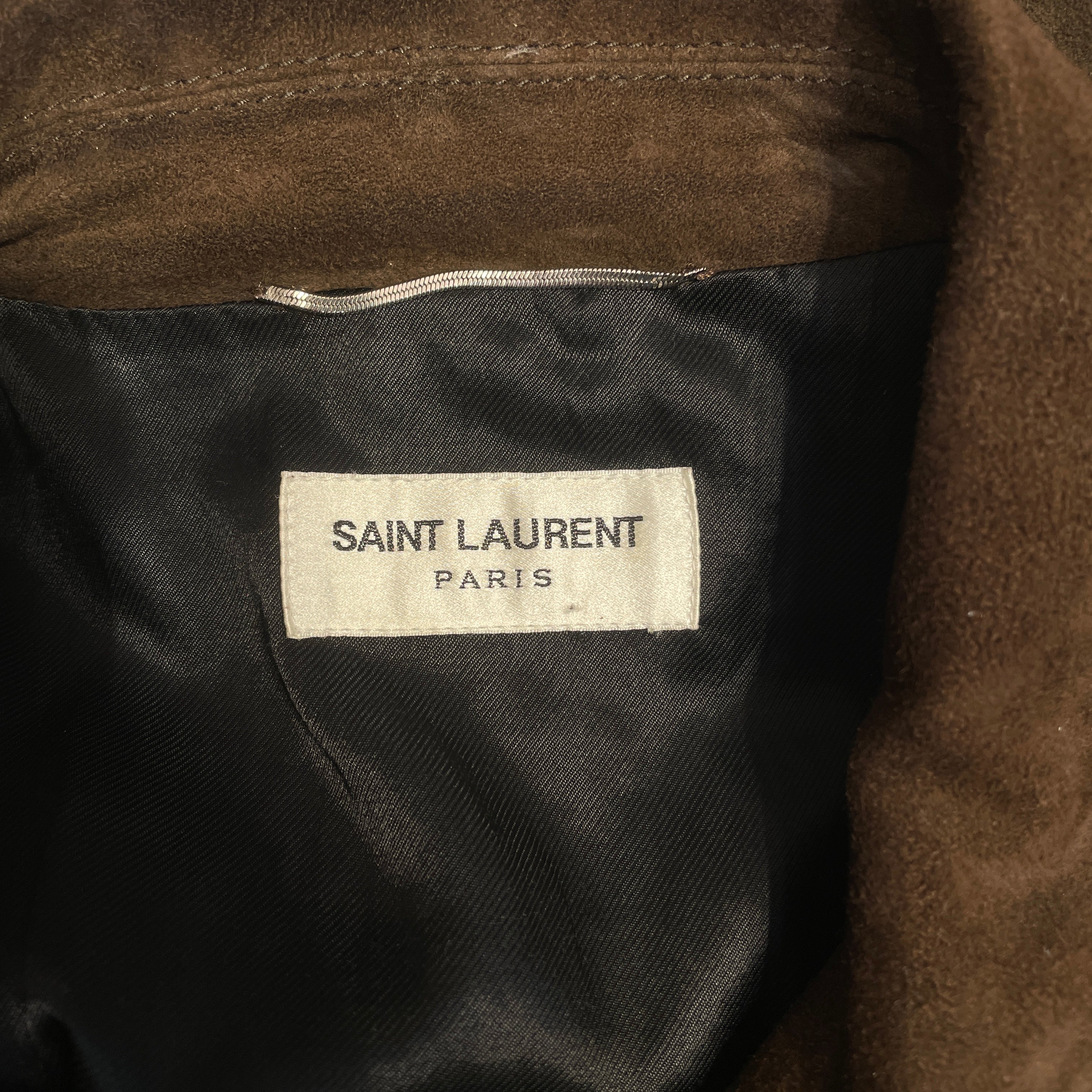 SAINT LAURENT/Jacket/44/Suede/BRW/WESTERN view 3