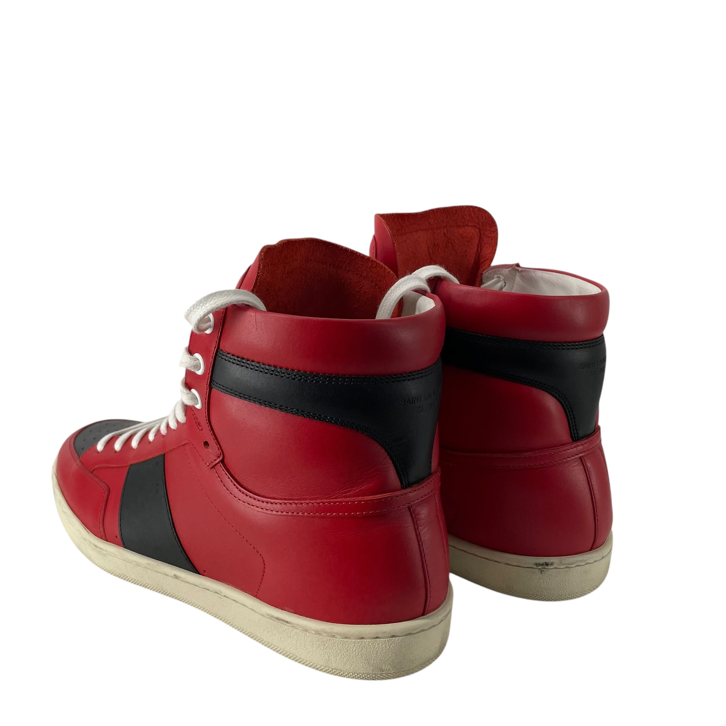SAINT LAURENT/Hi-Sneakers/EU 44/Leather/RED/SL/10H HIGH TOP view 2