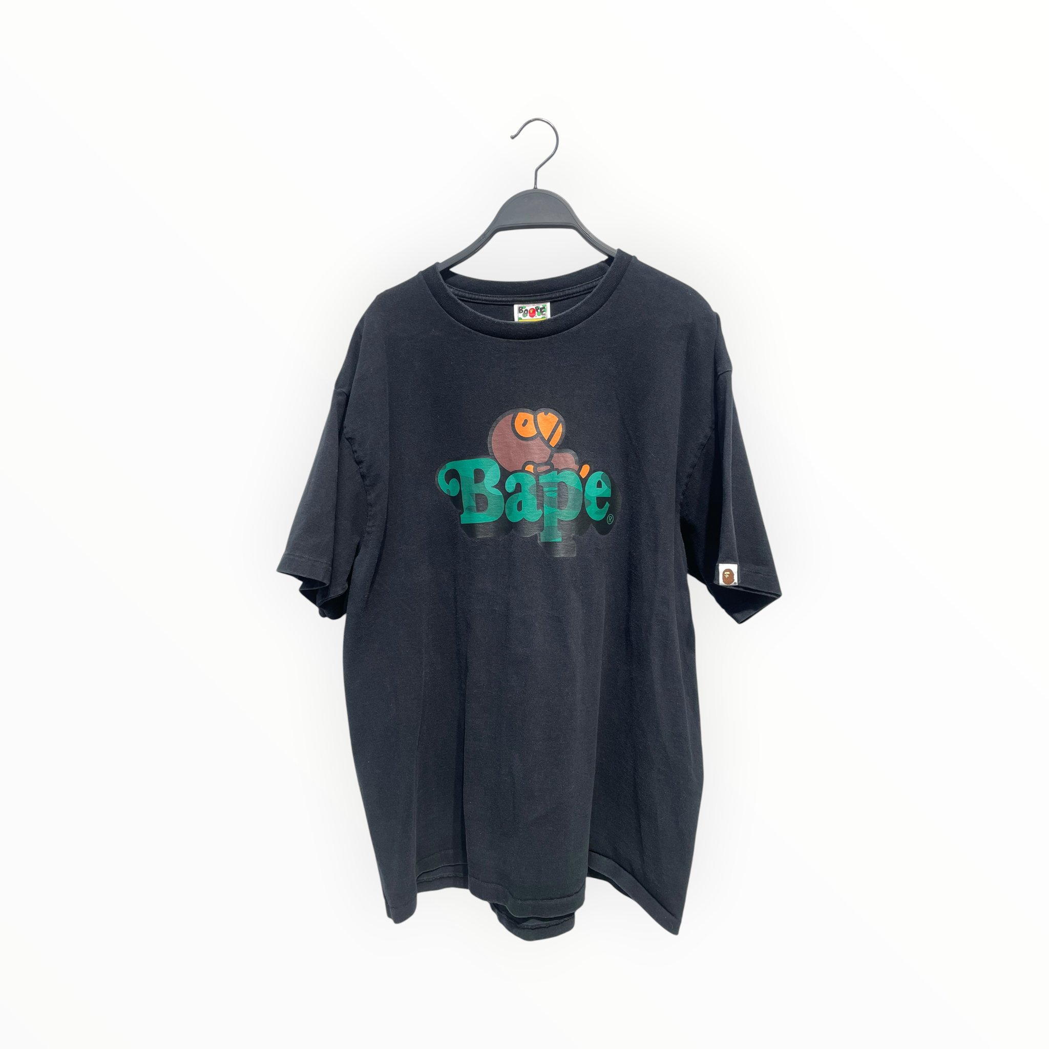 A BATHING APE/T-Shirt/XXL/Cotton/BLK/Graphic/BABY MILO view 1
