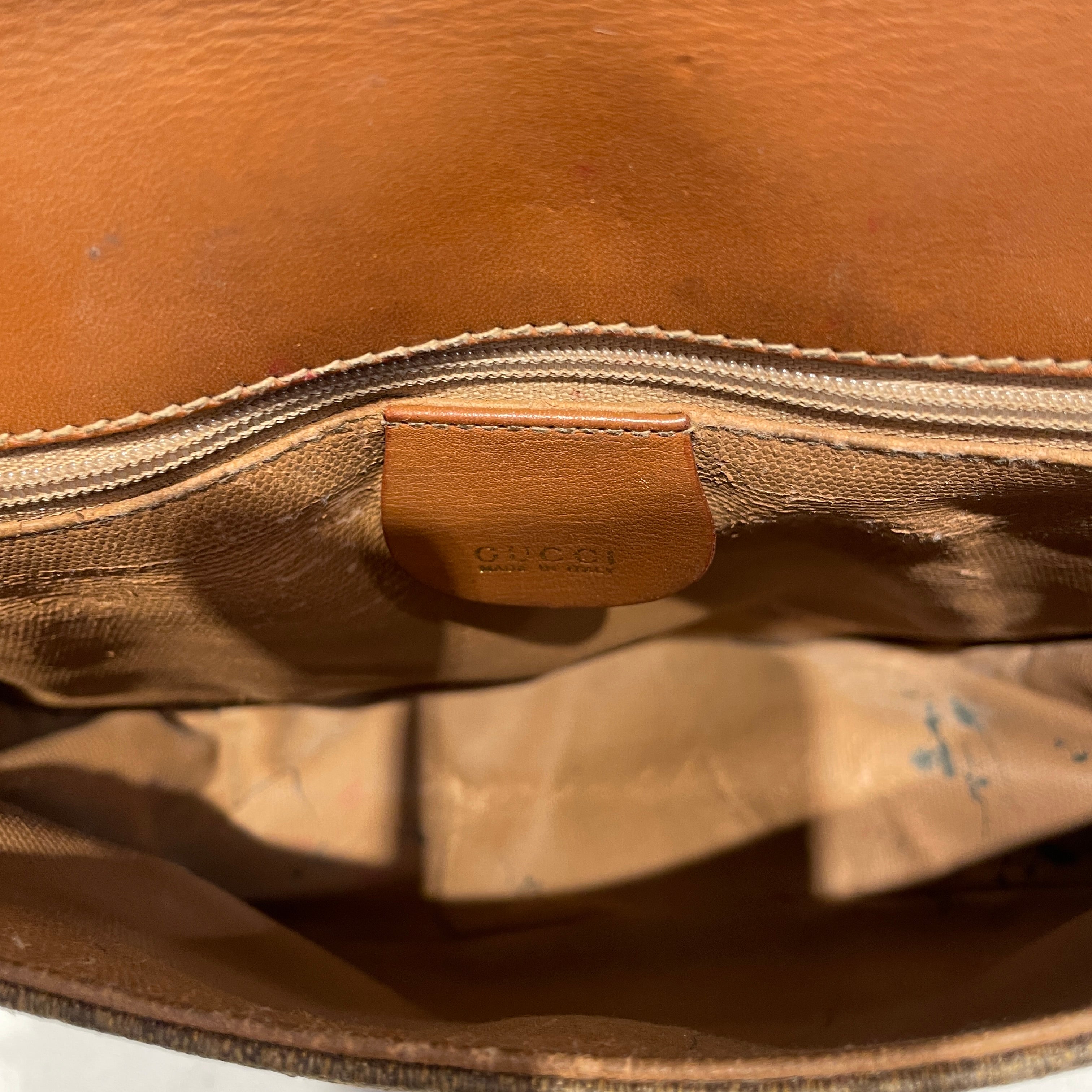 GUCCI/Cross Body Bag/BRW/Vintage 90s Crossbody view 5