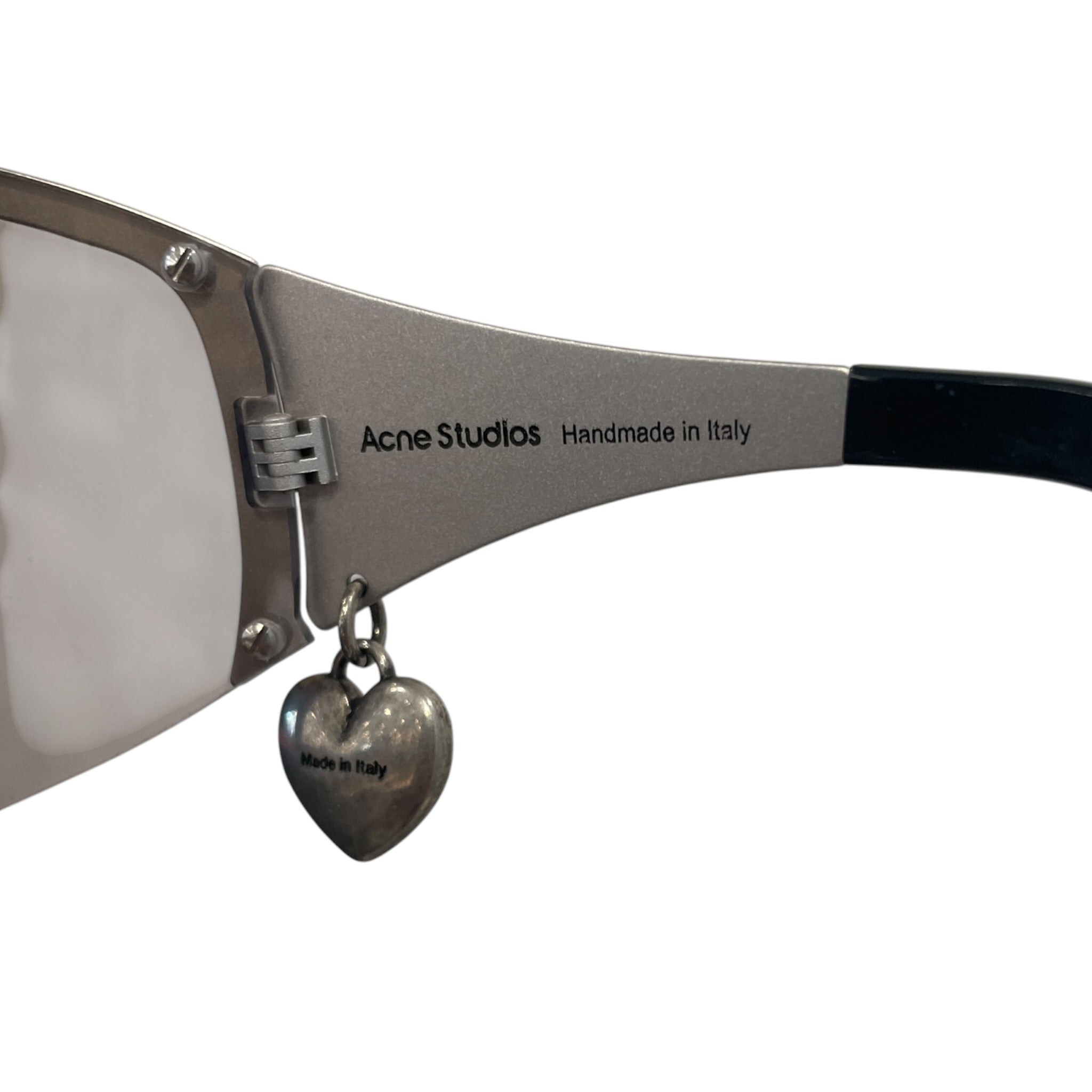 Acne Studios/Sunglasses/Titanium/SLV/Shield Sunglasses view 3