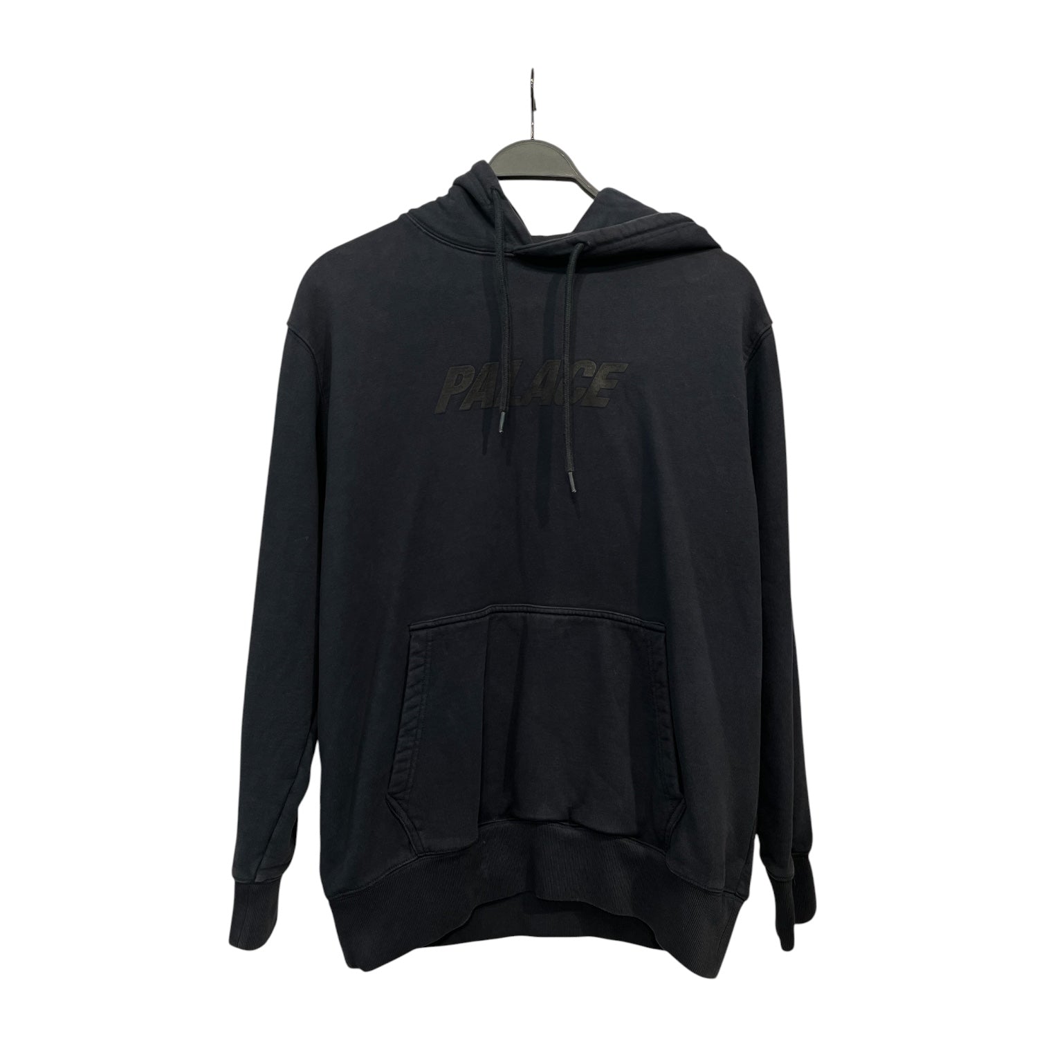 PALACE/Hoodie/M/Cotton/NVY/black logo view 1