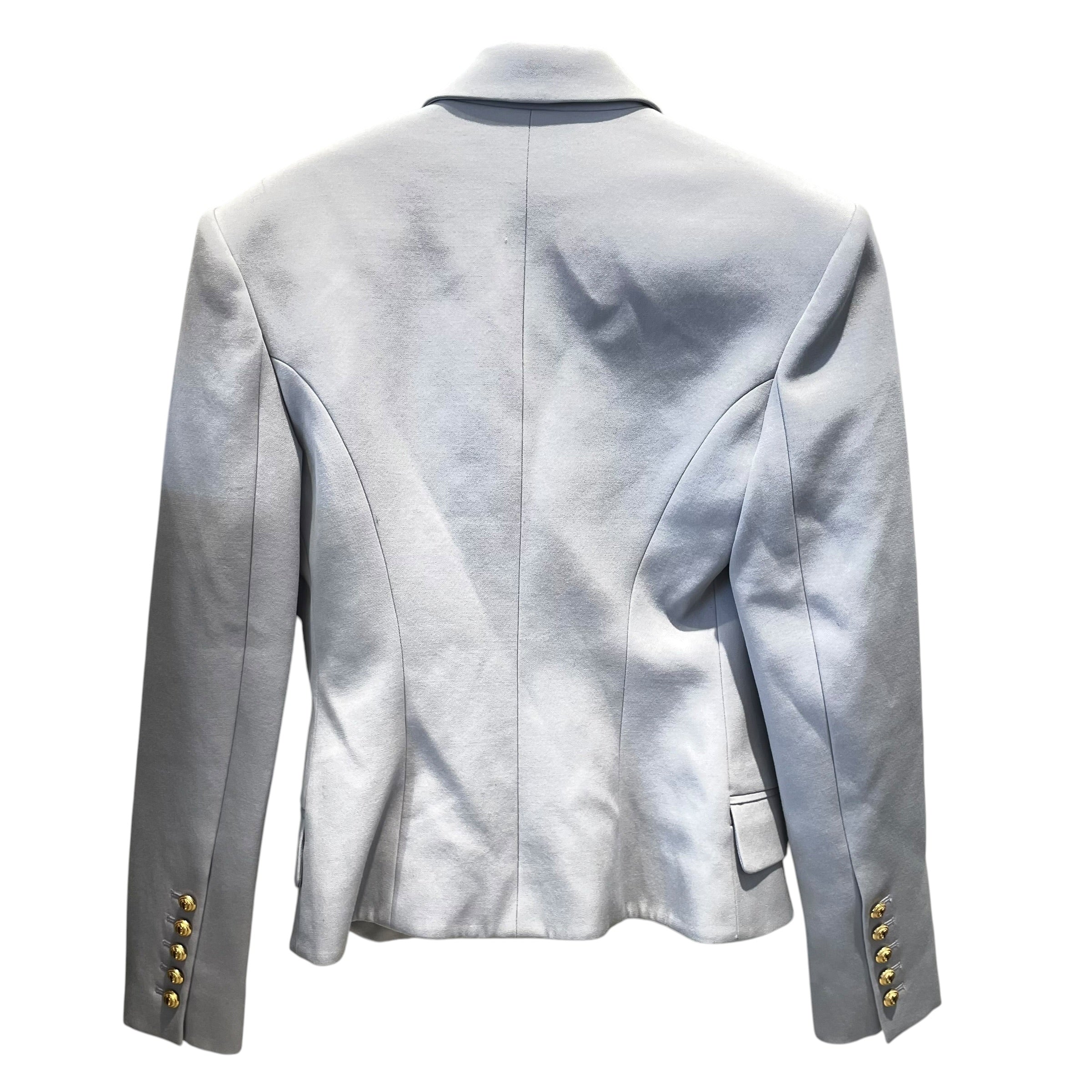 BALMAIN/Coat/40/Wool/GRY/PEAK LAPELS DOUBLE BREAST view 2