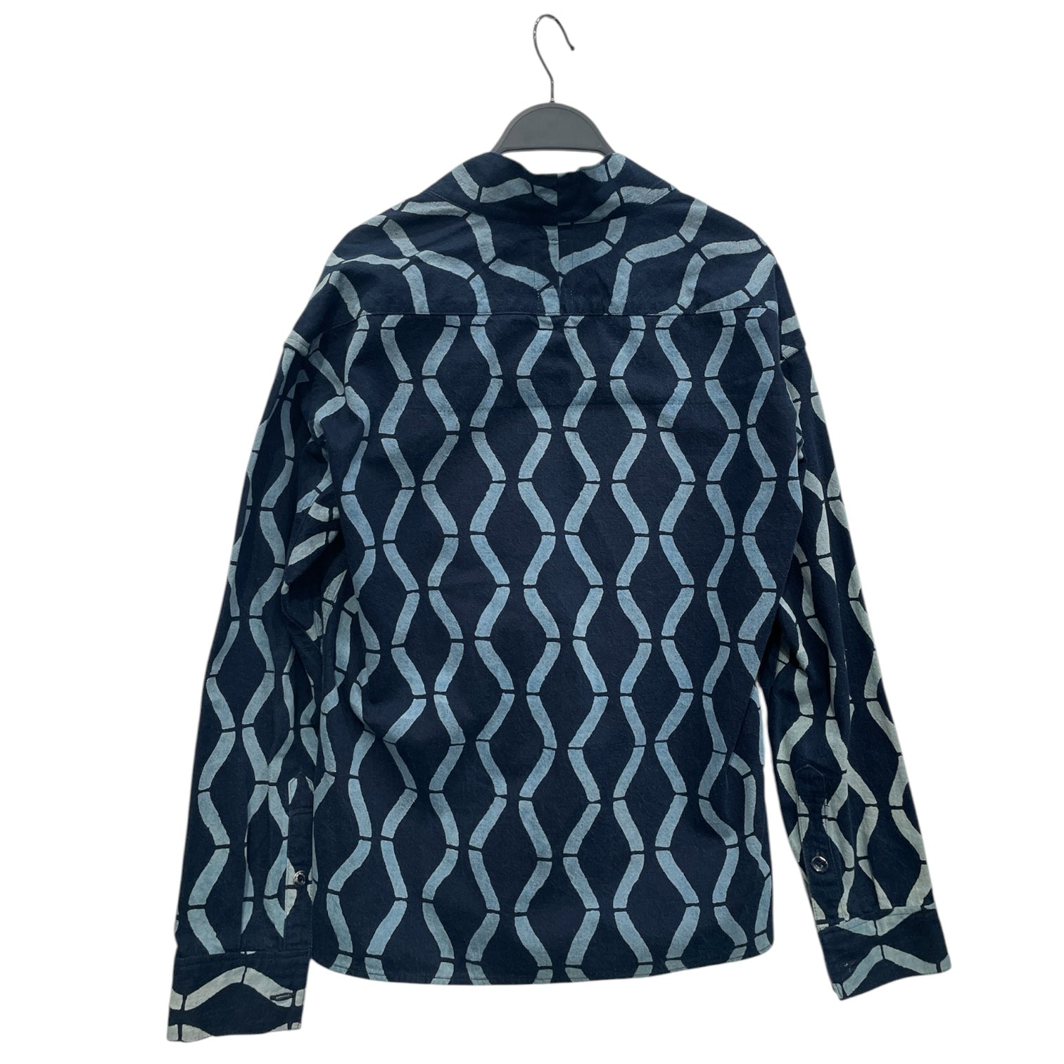 visvim/Denim Jkt/2/Cotton/IDG/All Over Print/kimono style wave bleach view 2