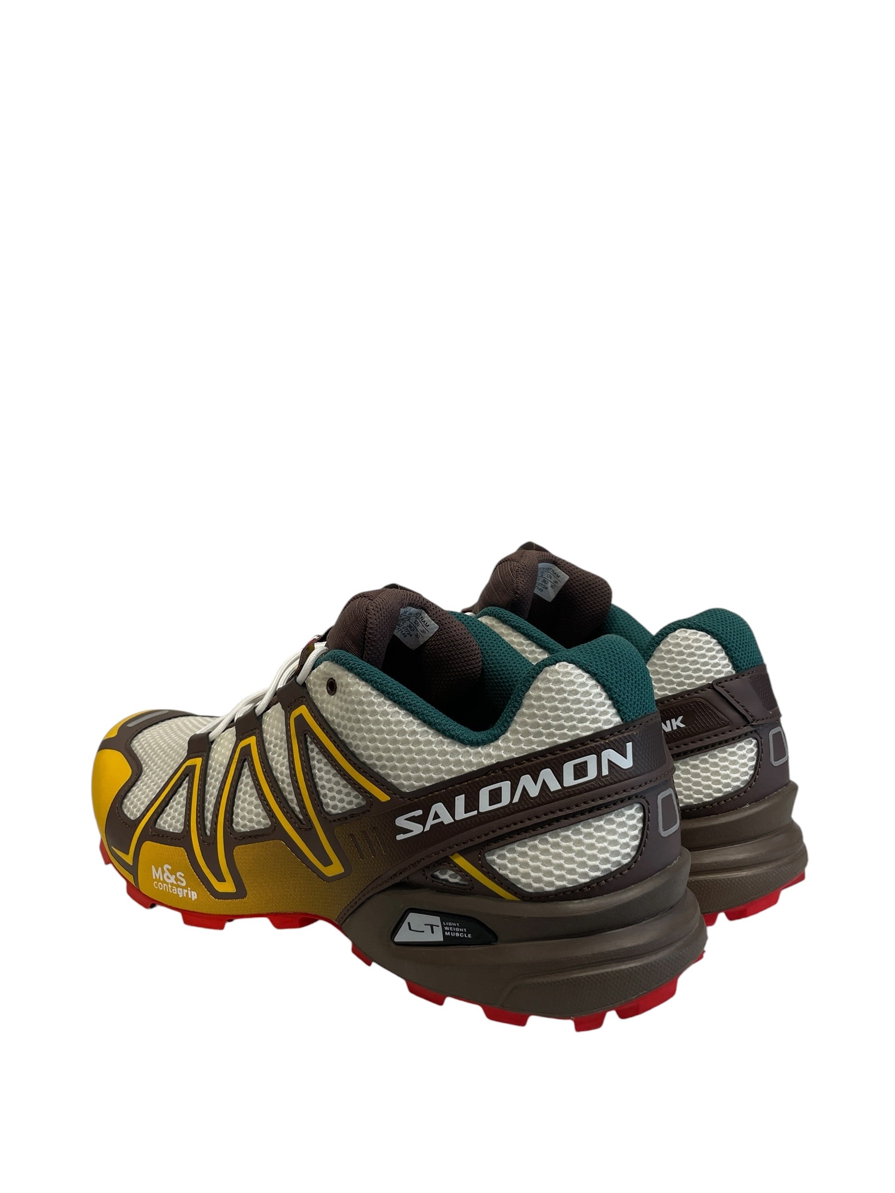 salomon/Low-Sneakers/US 13/Leather/YEL/SALOMON X VANDYTHEPINK SPDCRSS view 2
