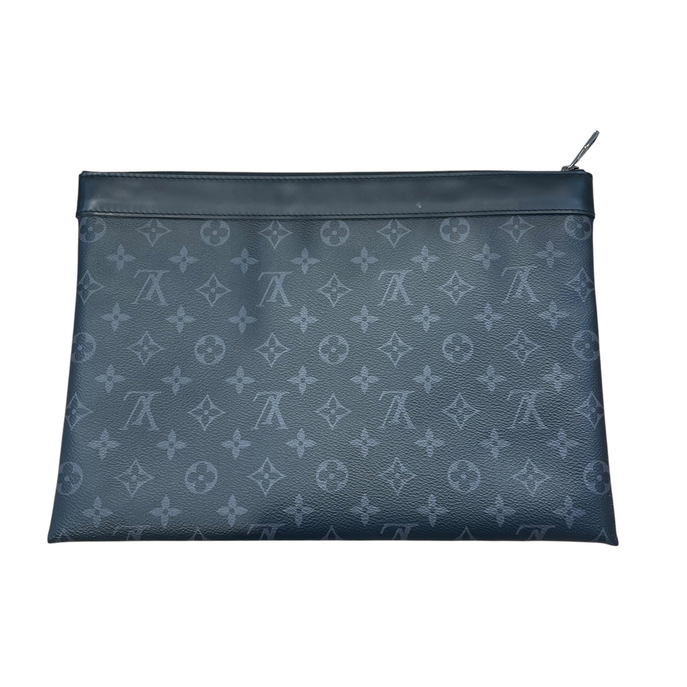 LOUIS VUITTON/LOUIS VUITTON/Pouch/Monogram/Leather/BLK/tn4108 view 2