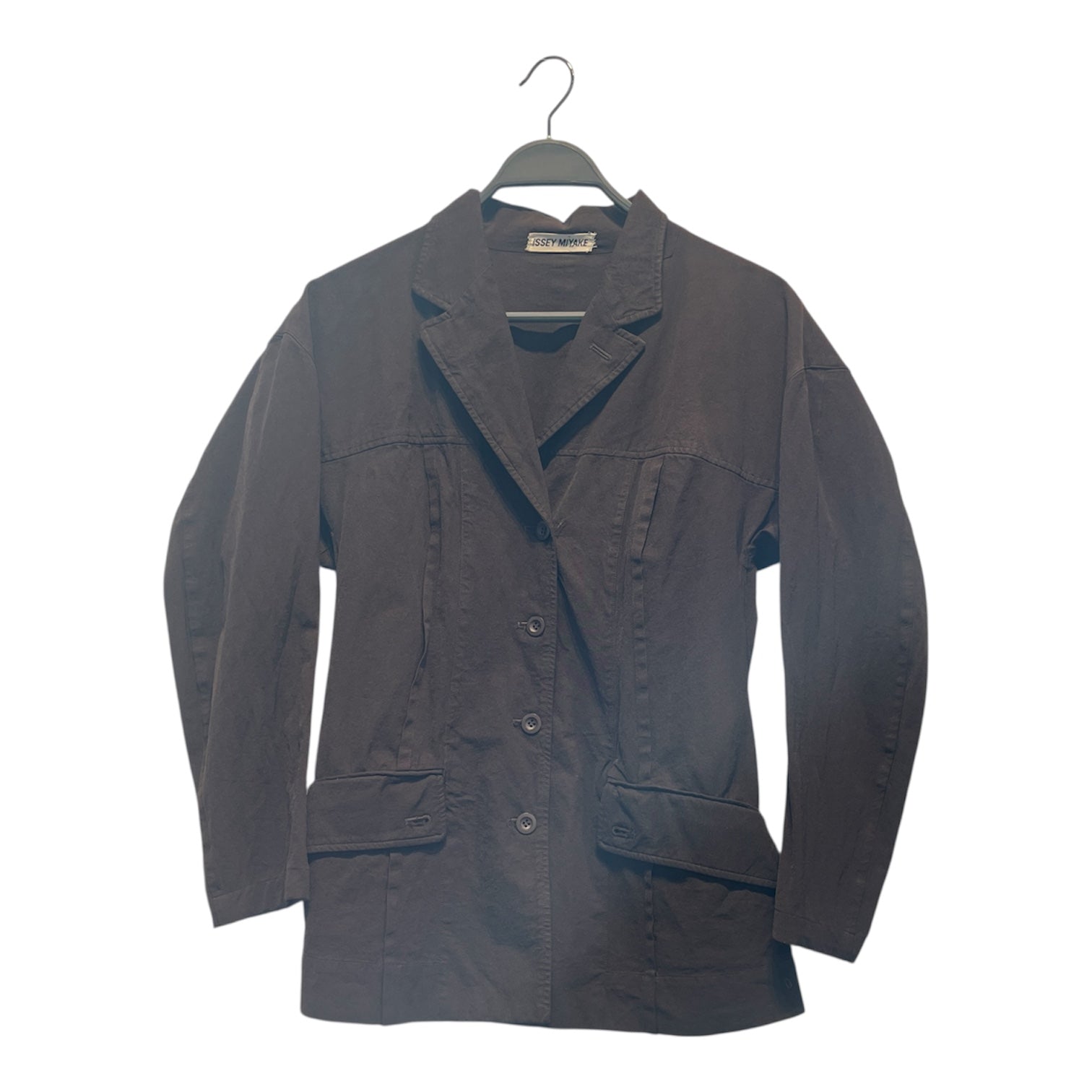 ISSEY MIYAKE/Jacket/2/Nylon/BRW/DOUBLE FRONT POCKET view 1