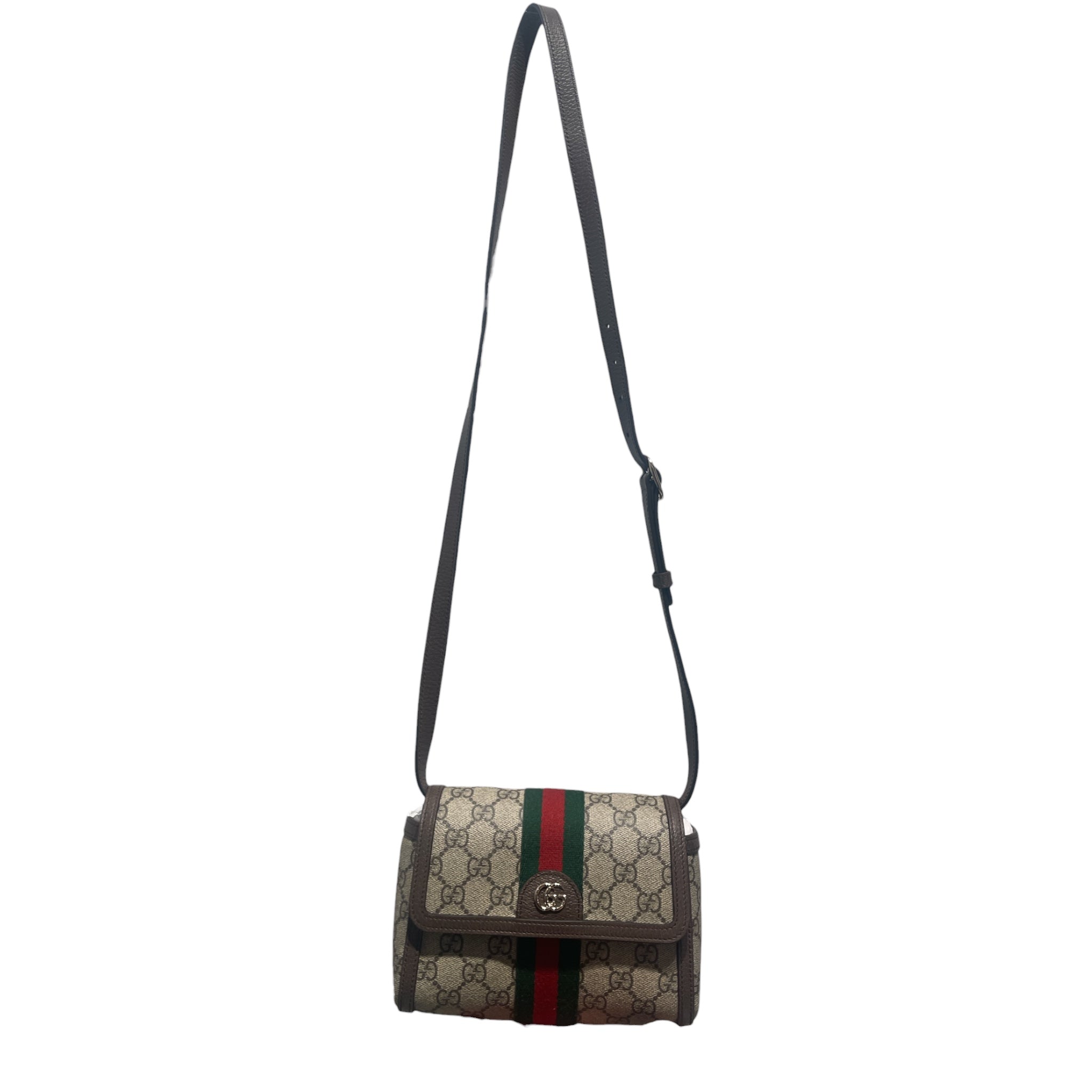 GUCCI/Cross Body Bag/Monogram/KHK/Ophidia GG Crossbody view 1