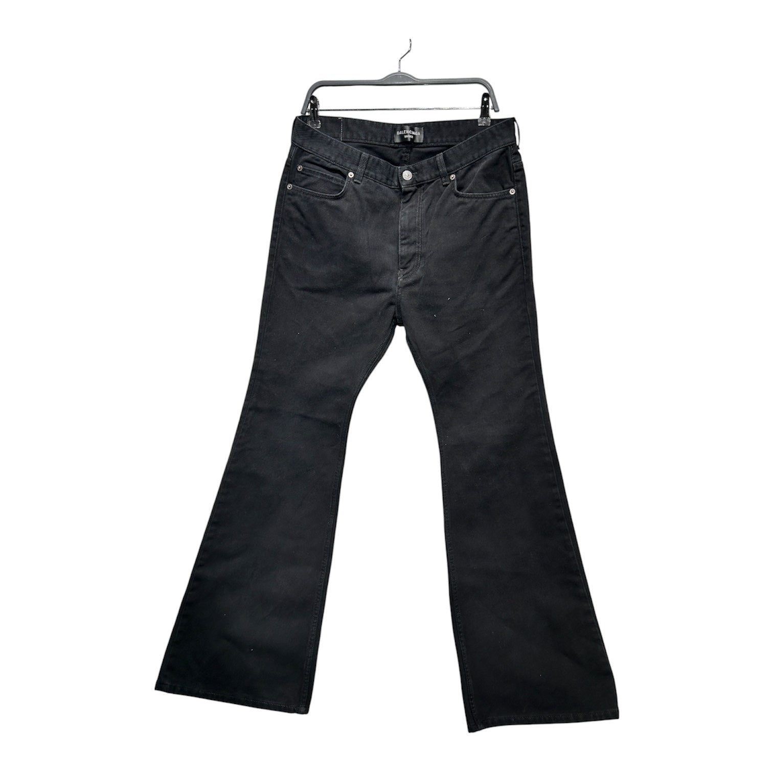 BALENCIAGA/Straight Pants/S/Denim/BLK/FLARED DENIM view 1