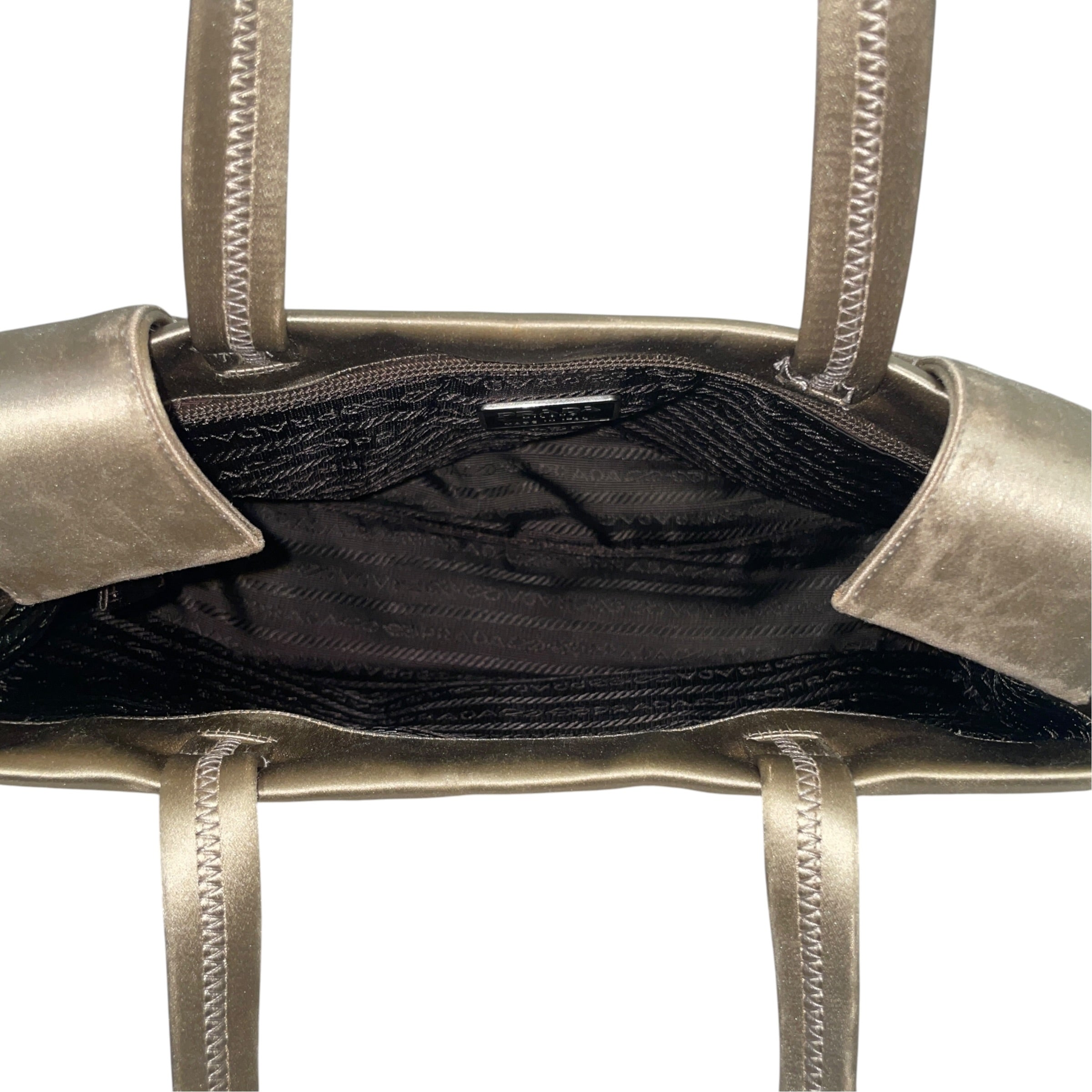PRADA/Tote Bag/Cotton/BEG/Triangle City Tote view 4