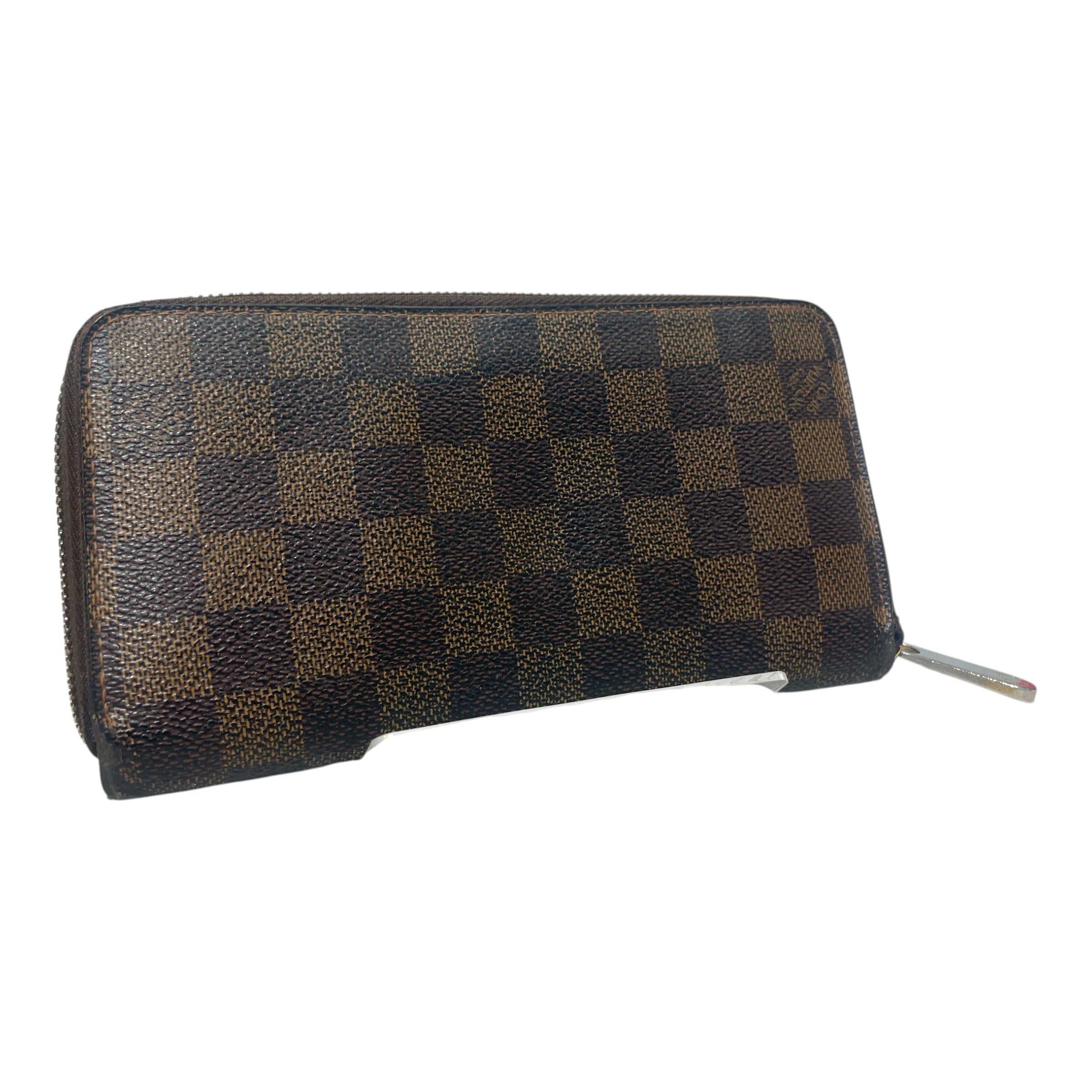LOUIS VUITTON/Wallet/Monogram/Leather/BRW/L's/Damier Ebene Zippy Organizer view 1