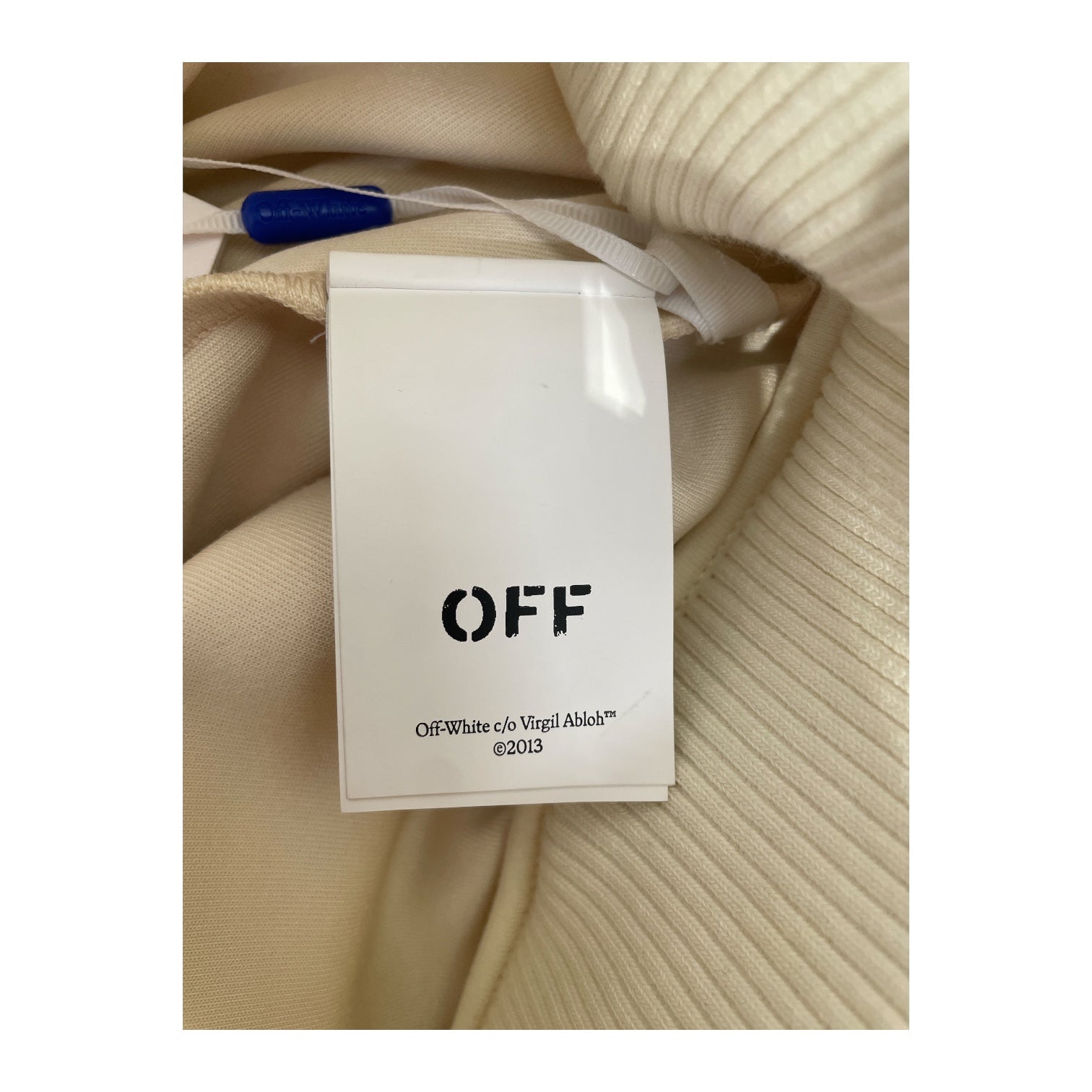 OFF-WHITE/Bottoms/36/Polyester/CRM/Loose  DBL String Track Cloud view 4