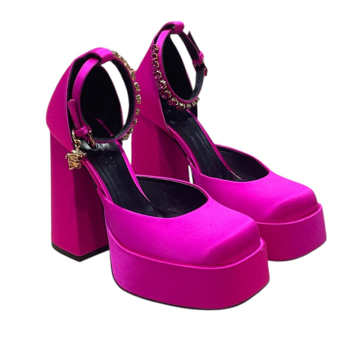 VERSACE/Heels/EU 35/PNK/Medusa Head Charm Platform view 1