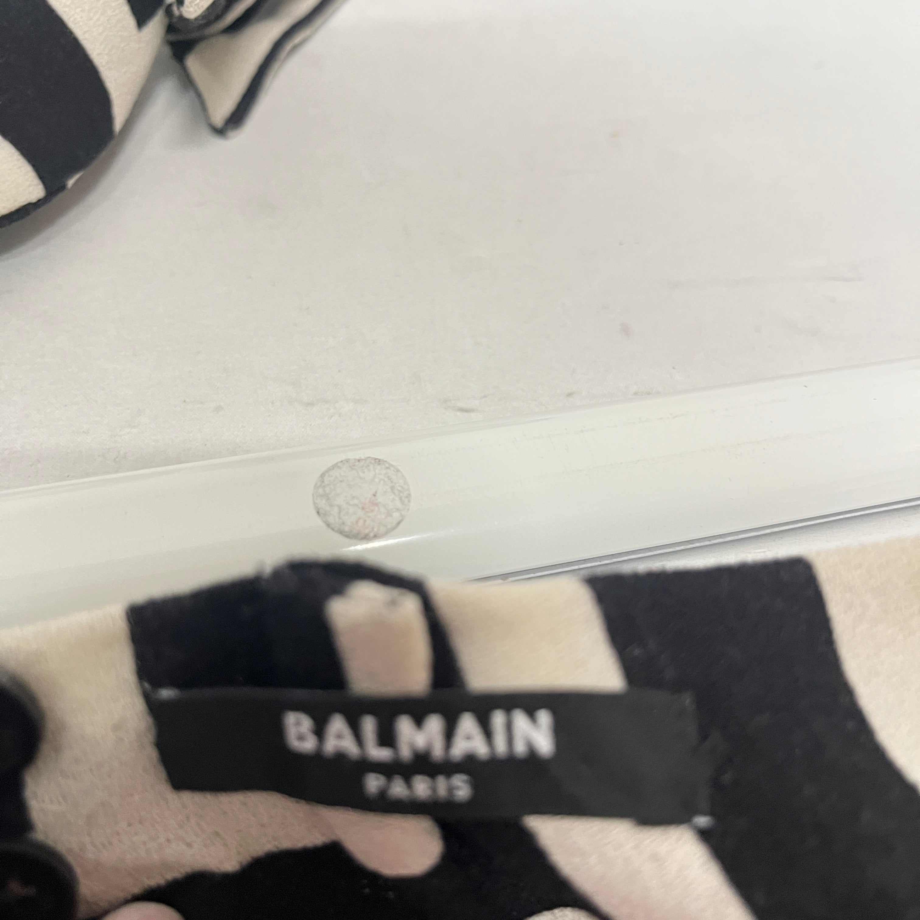 BALMAIN/LS T-Shirt/All Over Print/BLK/WHT MONOGRAM PRINT view 3
