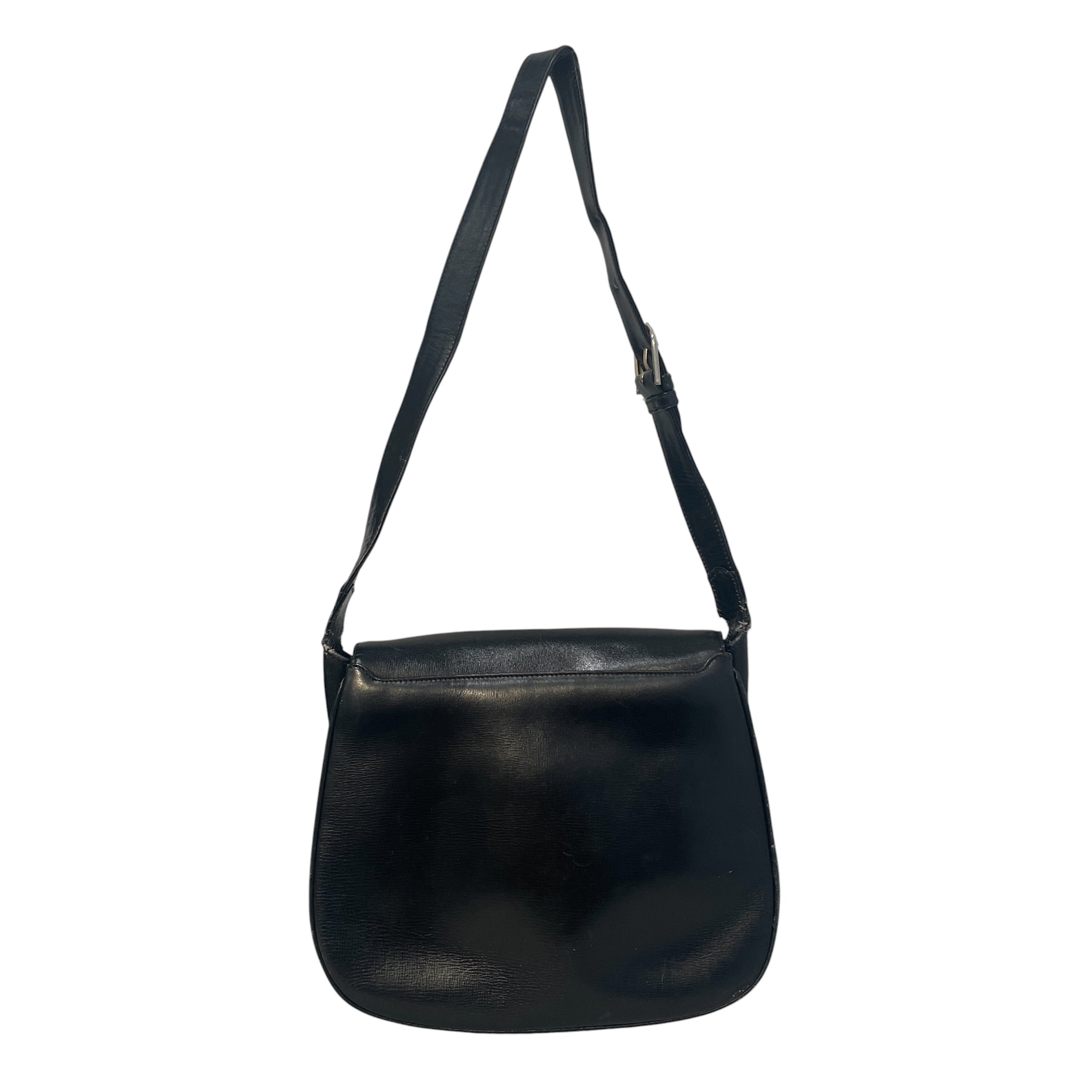 GUCCI/Bag/Leather/BLK/70s Cross body view 2