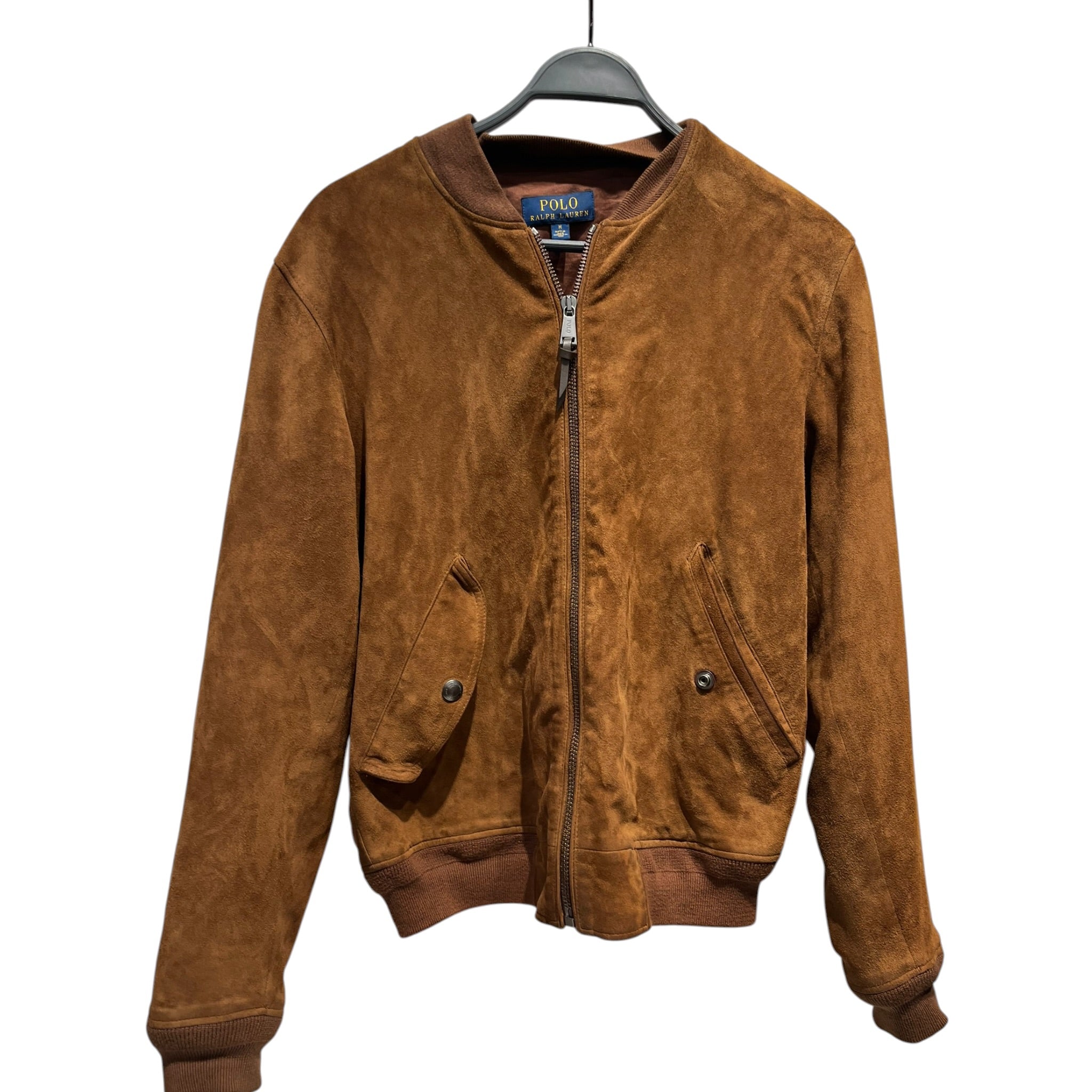 POLO RALPH LAUREN/Jacket/M/Suede/BRW/Suede bomber view 1
