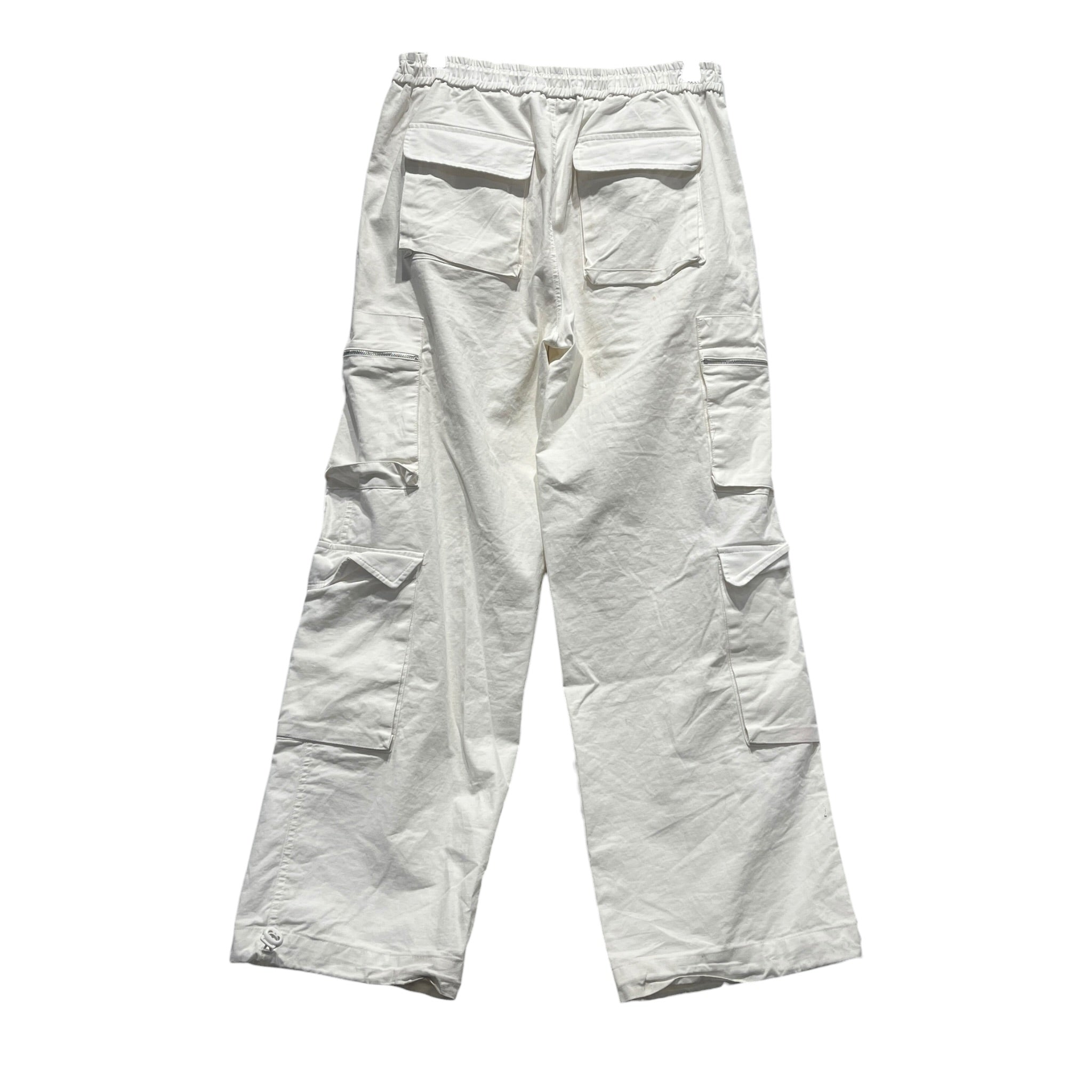 MAVERIK STUDIO/Cargo Pants/L/Cotton/WHT/Button Fly/DRAWSTRING WAIST/ZIPPER POCKET view 2