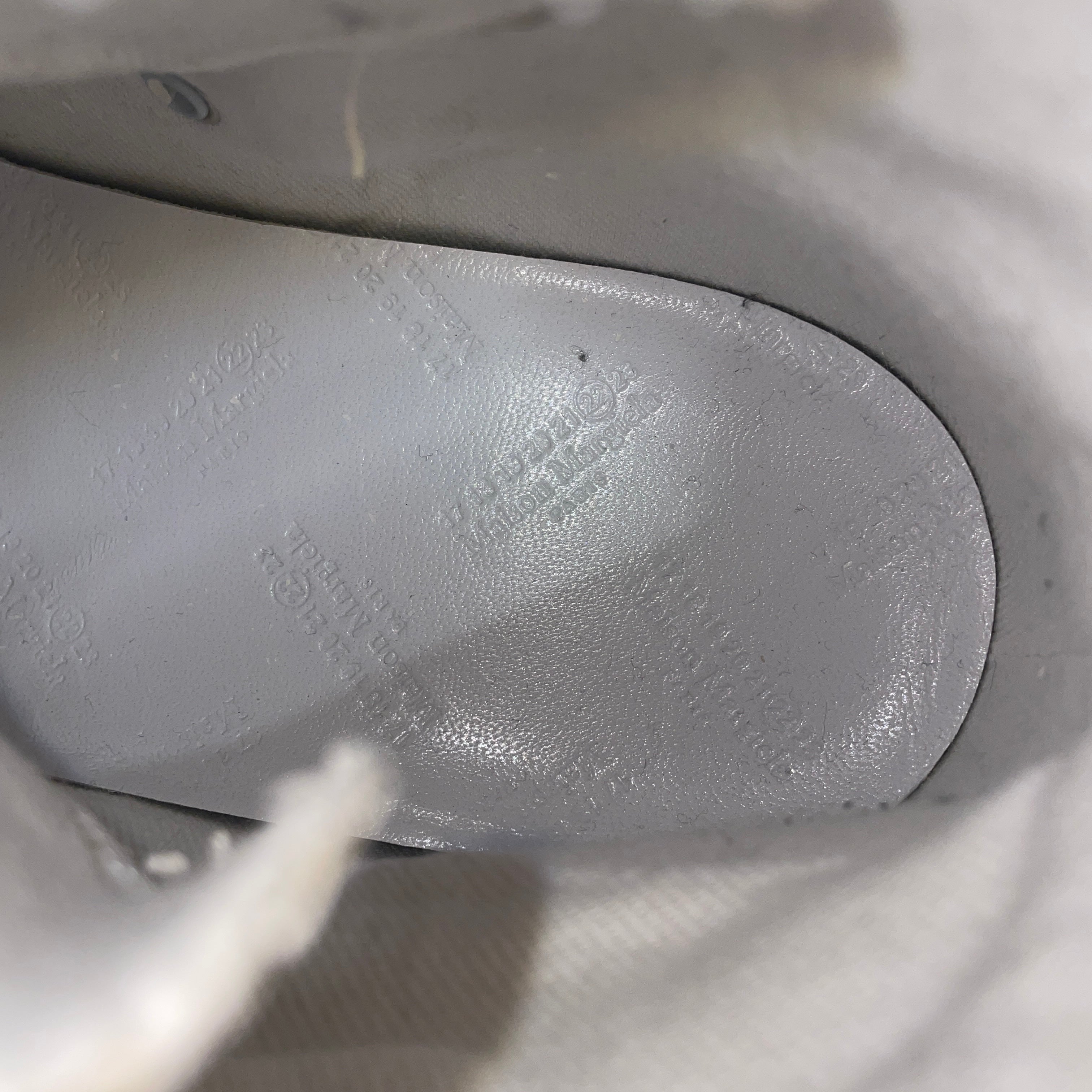 Maison Margiela/Hi-Sneakers/Polyester/WHT/'craquele' white view 3