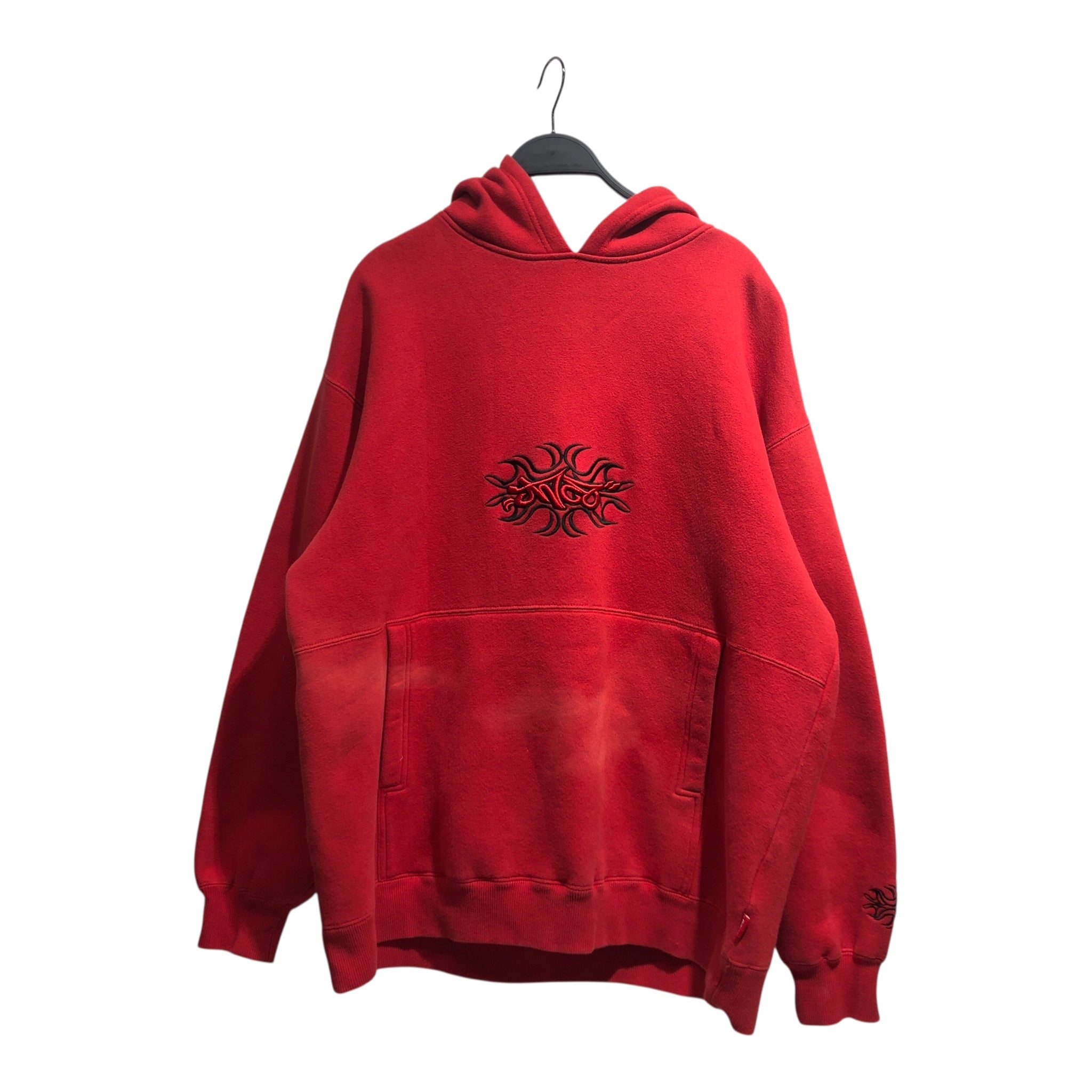 JNCO/Hoodie/L/Cotton/RED/EMBROIDERED CHEST LOGO view 1