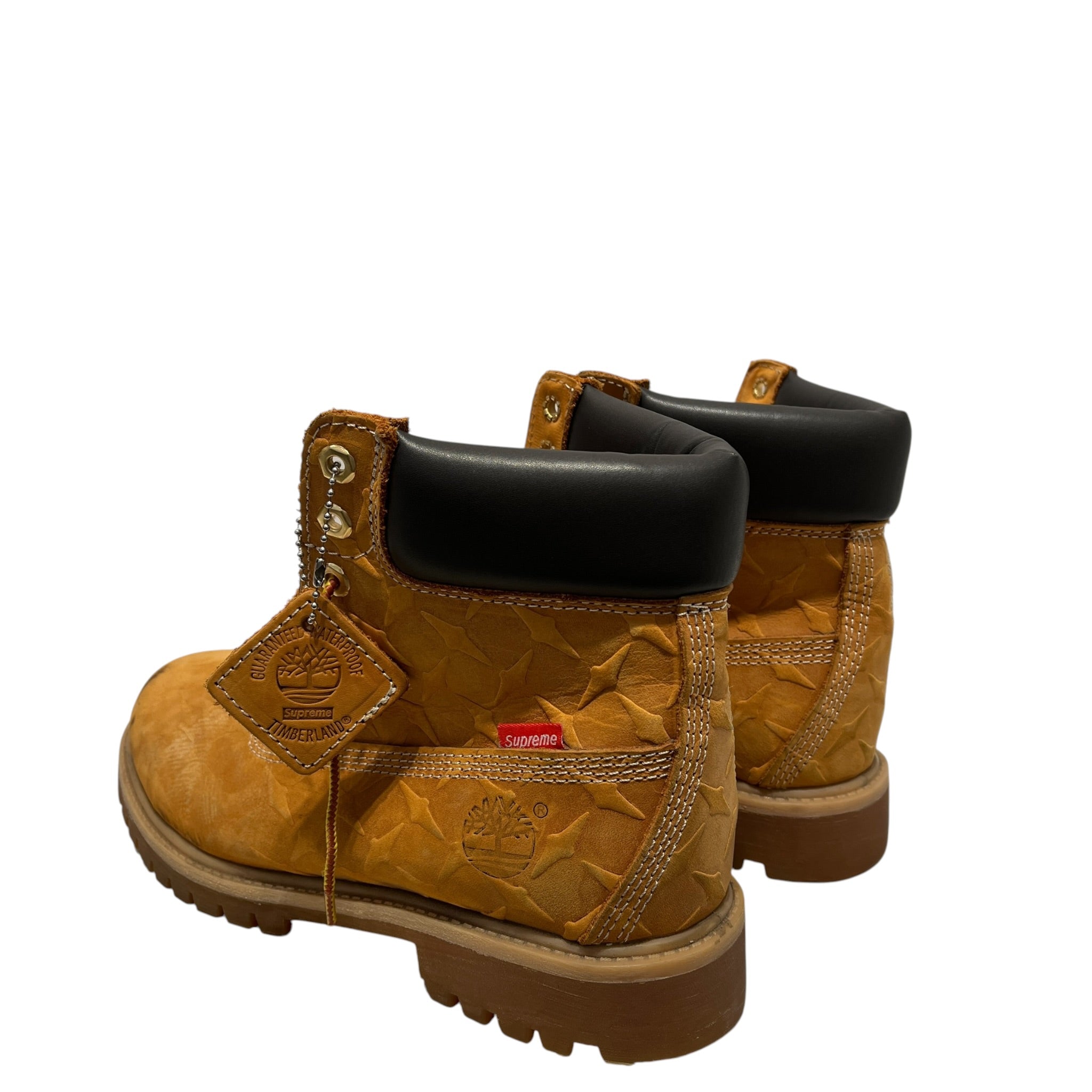 Supreme/Timberland/Boots/US 9/Leather/YEL/DIAMOND PLATED view 2