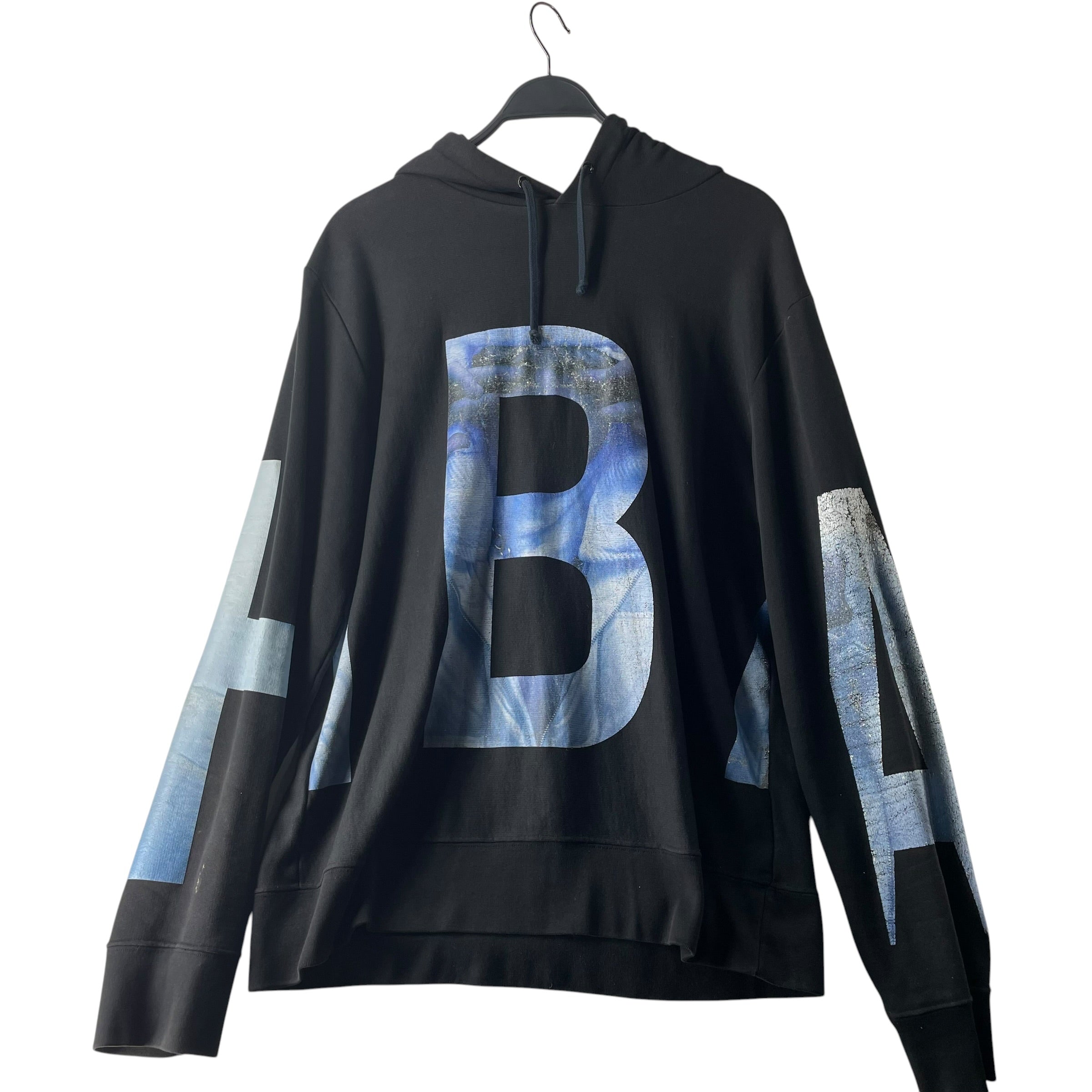HOOD BY AIR./Hoodie/XL/Graphic/Cotton/BLK/HBA B LOGO HOODIE view 1