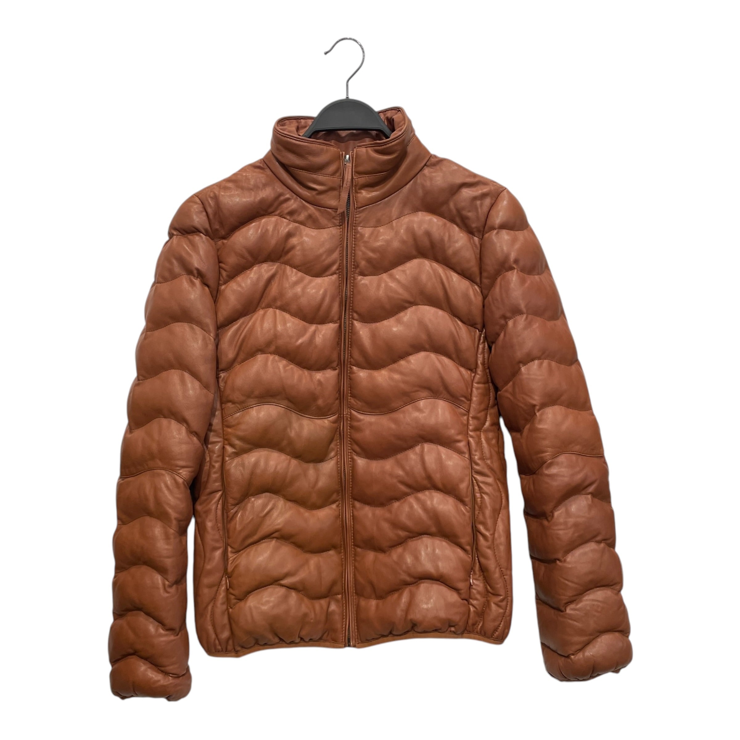 Scully/Puffer Jkt/L/Leather/CML/LEATHER PUFFER view 1
