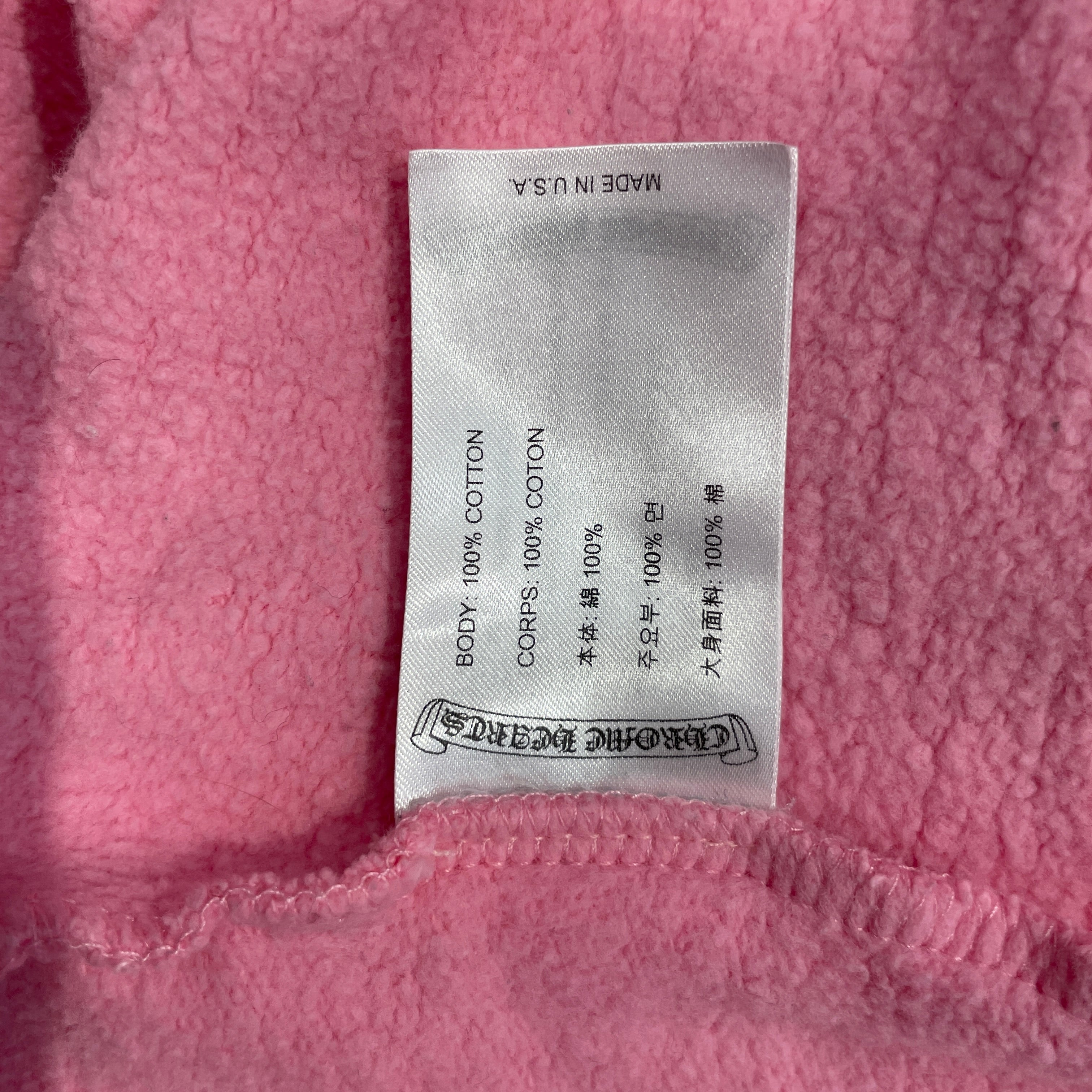 CHROME HEARTS/Hoodie/XXL/Cotton/PNK/PINK TBAR view 5